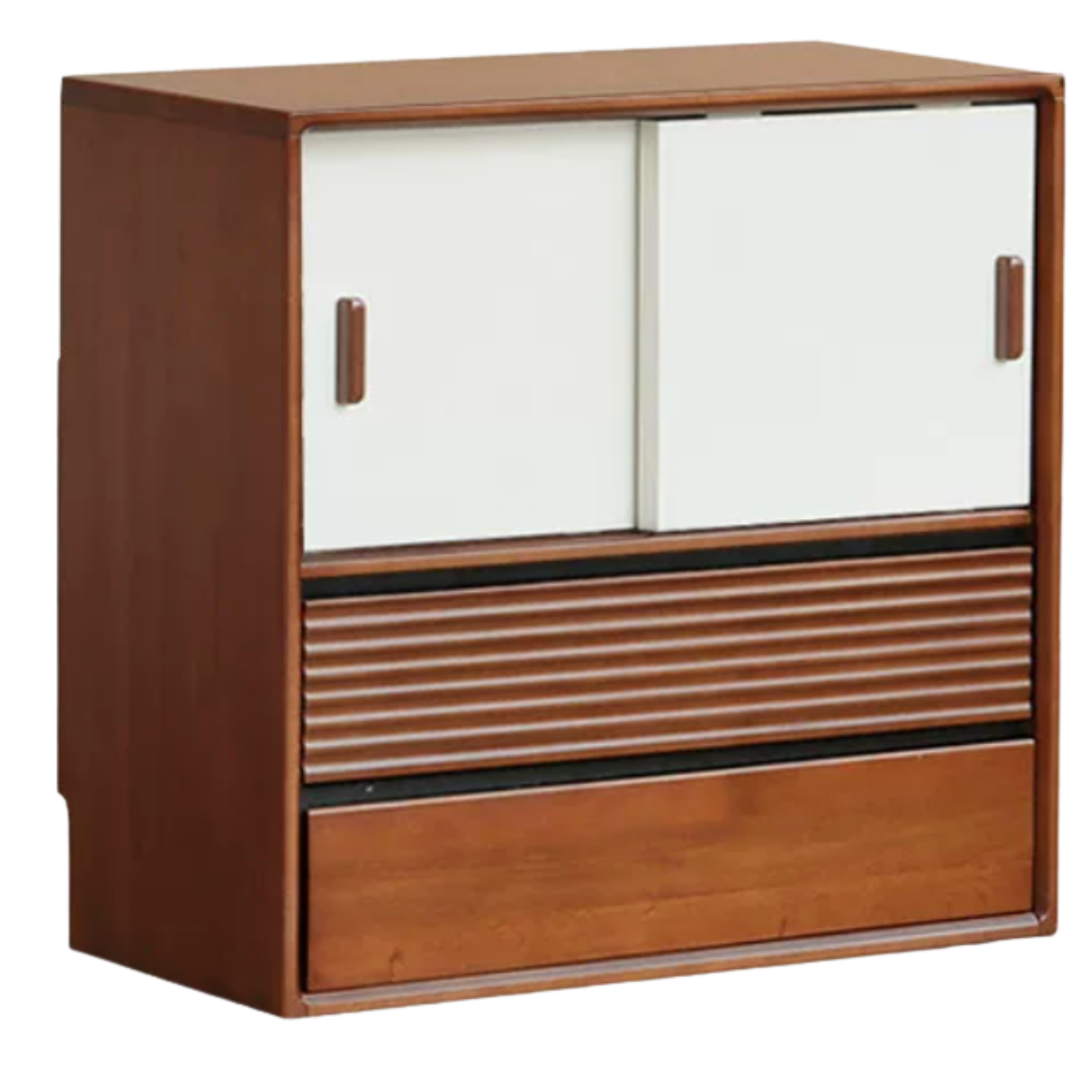 Poplar Solid Wood Antique Style Partition Bookcase