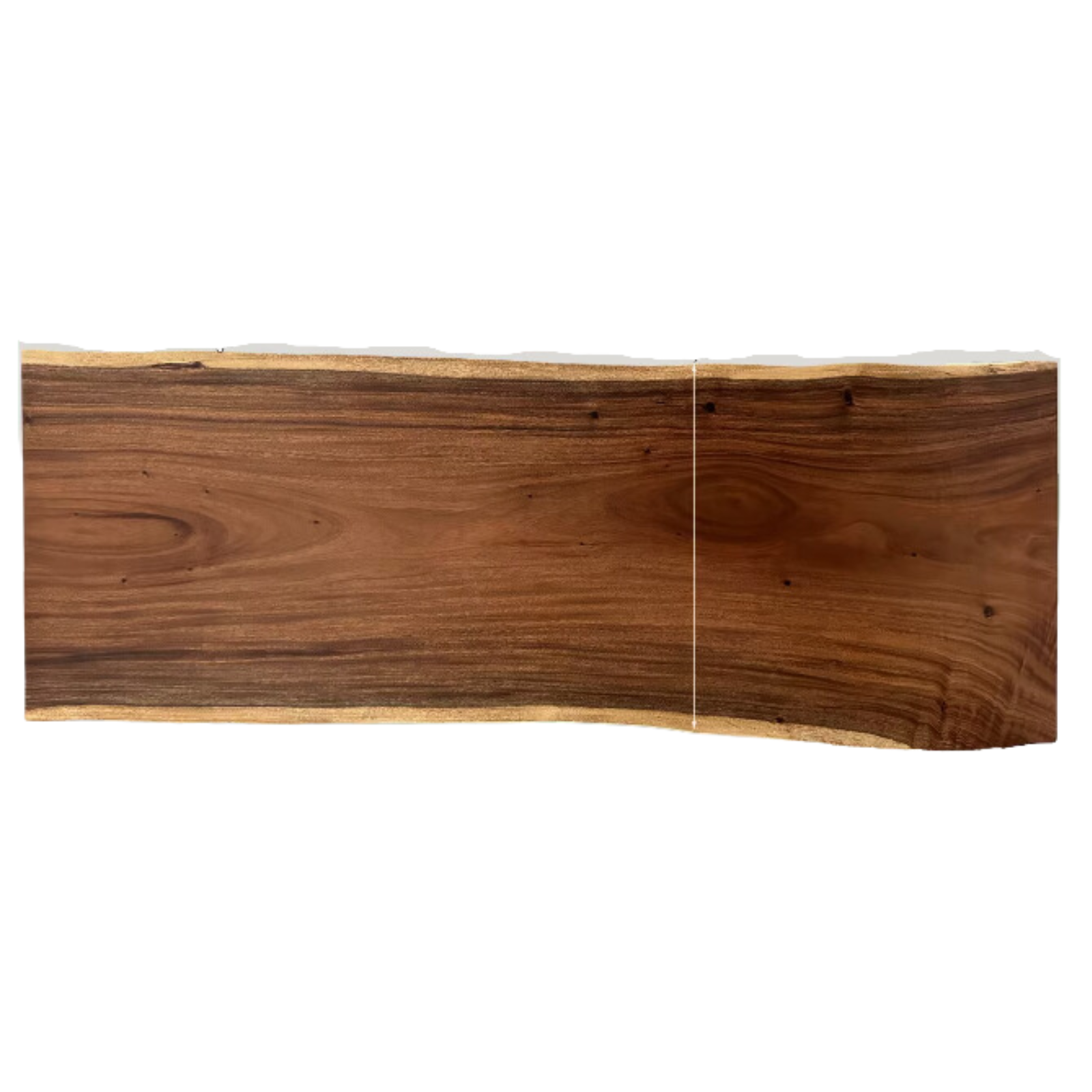 Black Walnut Solid Wood Natural Edge Large Top For Dining Table.