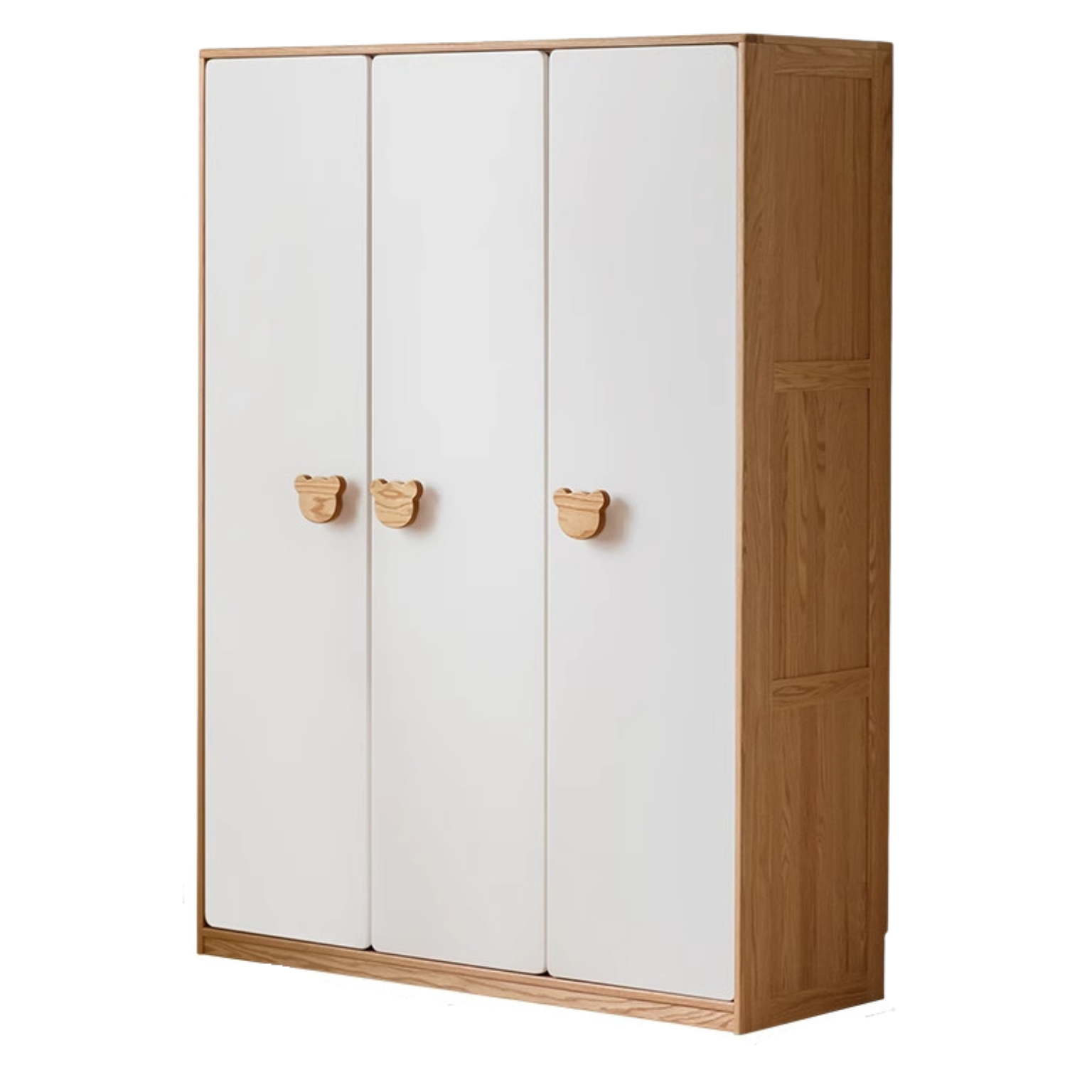 Oak Solid Wood Children's Wardrobe Combination
