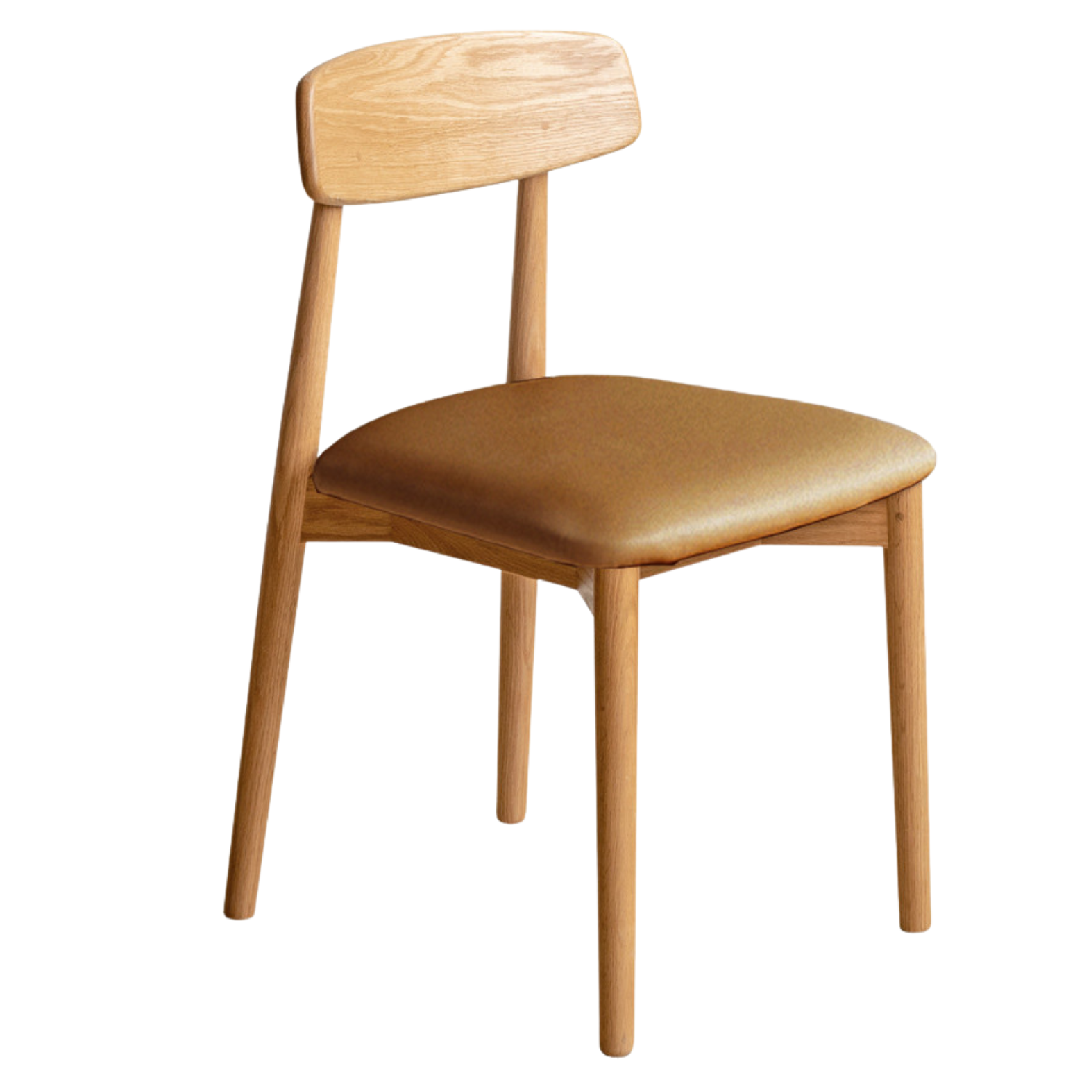 4 pcs set Black Walnut, Ash, Oak, Beech, Cherry Solid Wood Simple Modern-Dining Chair