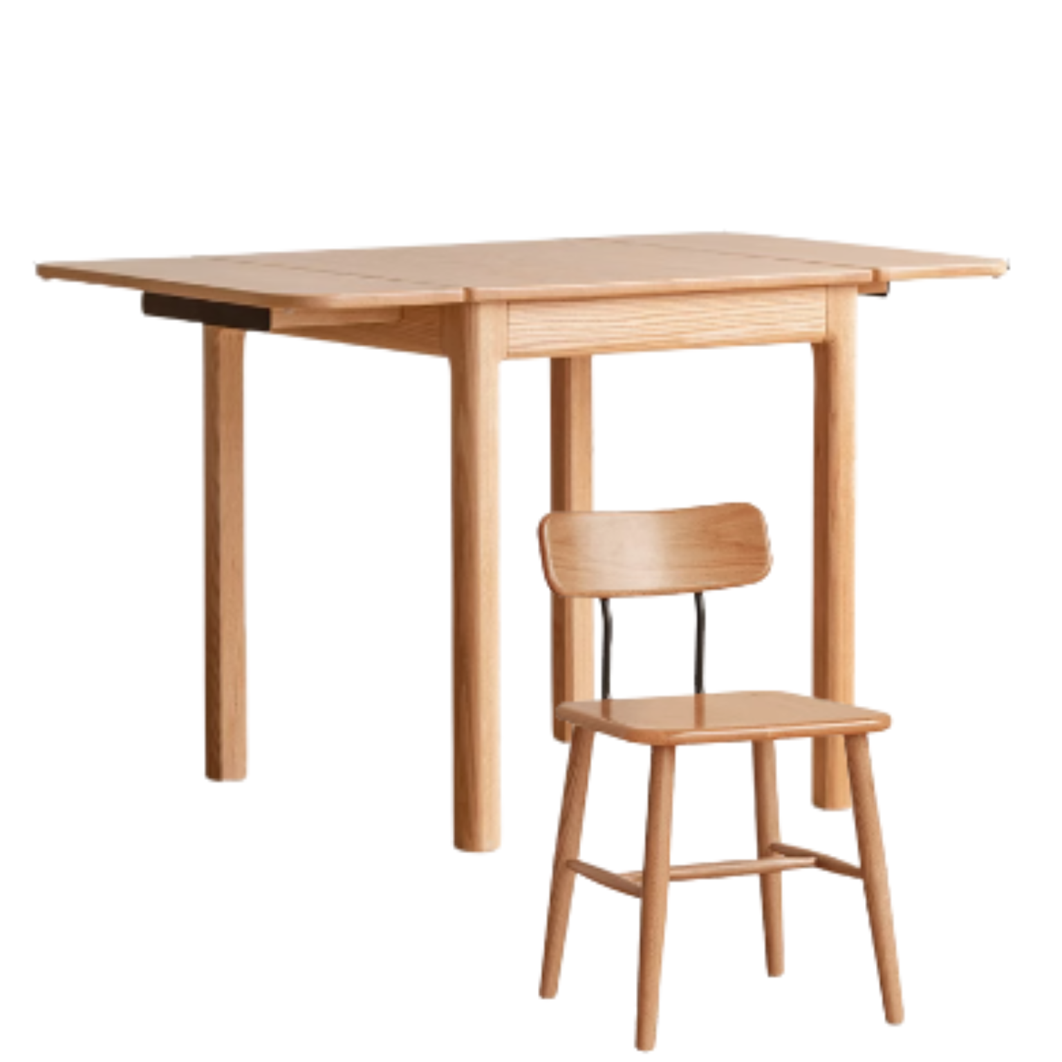 Oak Solid Wood Folding Dining Table