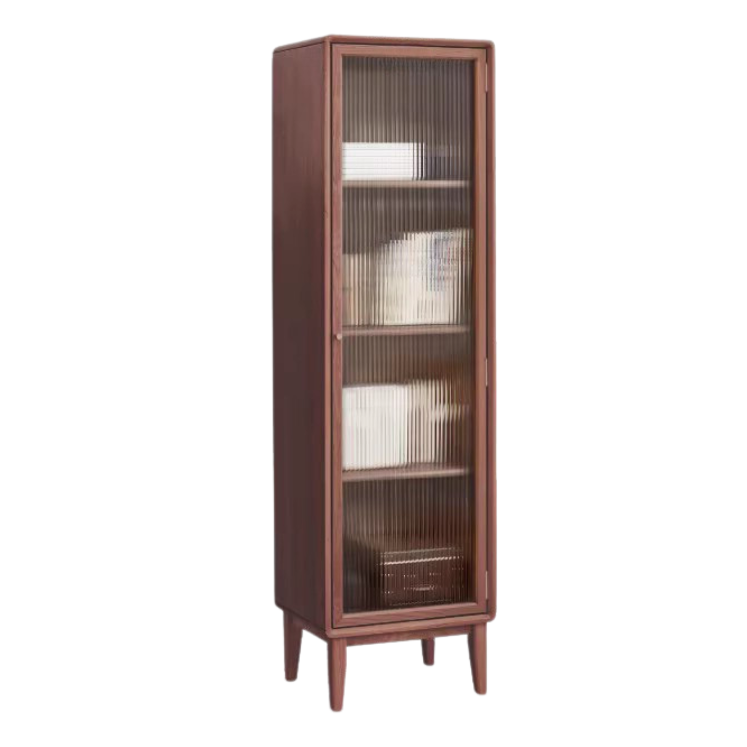 Beech Solid Wood Side Cabinet, Small Bookcase.