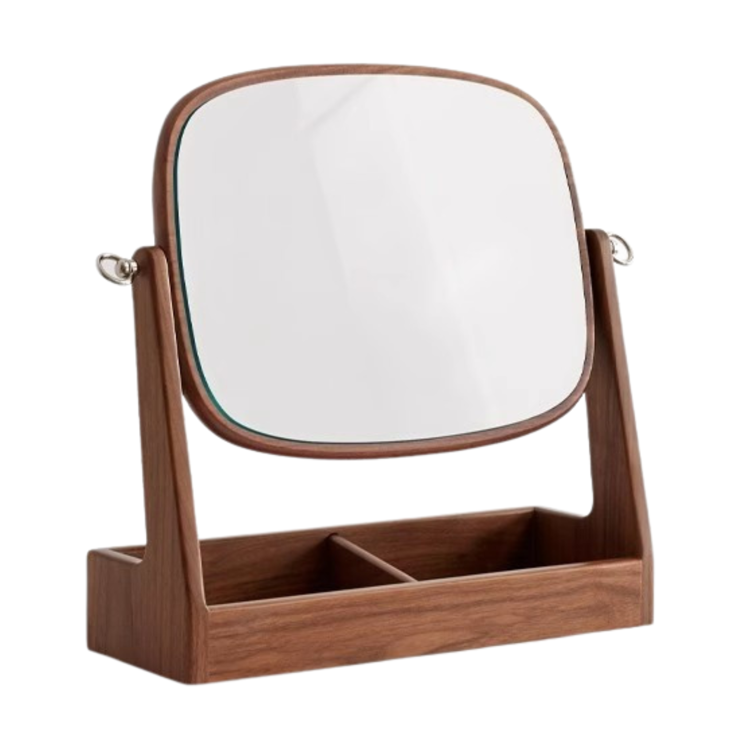 Black Walnut, Beech, Cherry Solid Wood Makeup Mirror