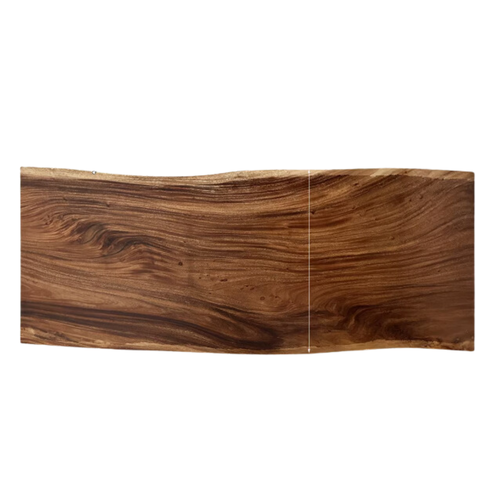 Black Walnut Solid Wood Natural Edge Large Top For Dining Table.