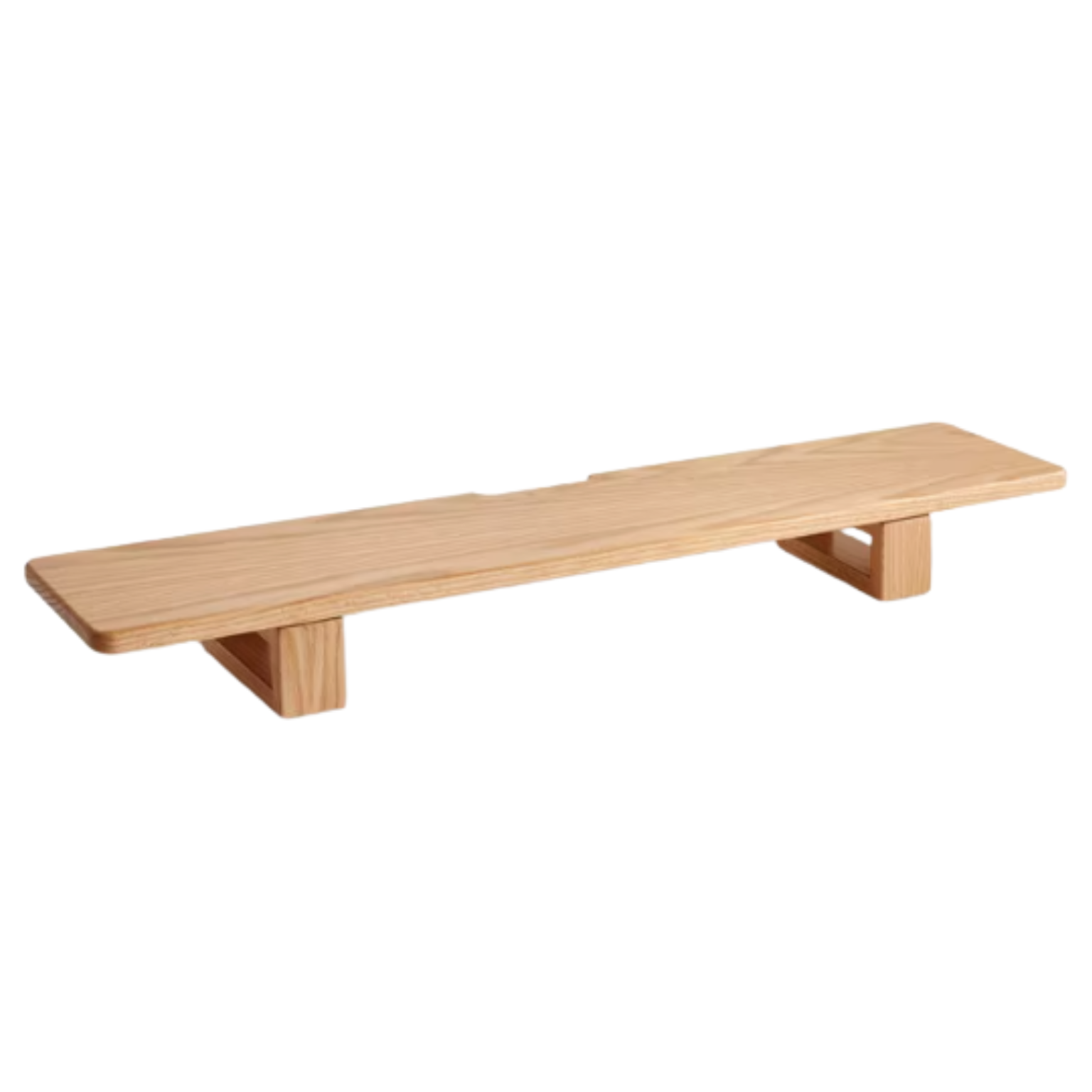 Solid Rubberwood, Black Walnut, Oak Solid Wood Heightening Computer Stand, Table shelves