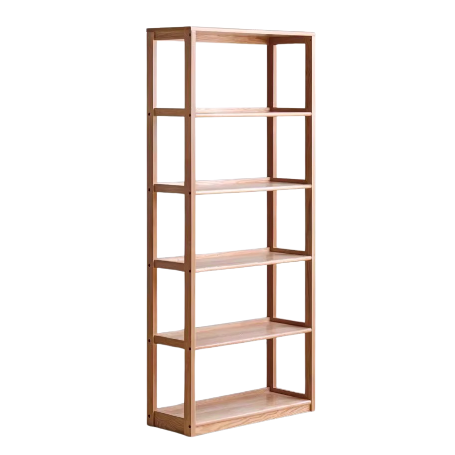 Oak Solid Wood Multi-Layer Bookshelf