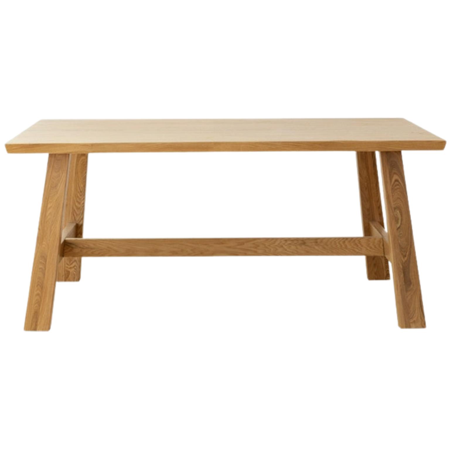 Ash Solid Wood Farmhouse Style Natural Edges Dining Table