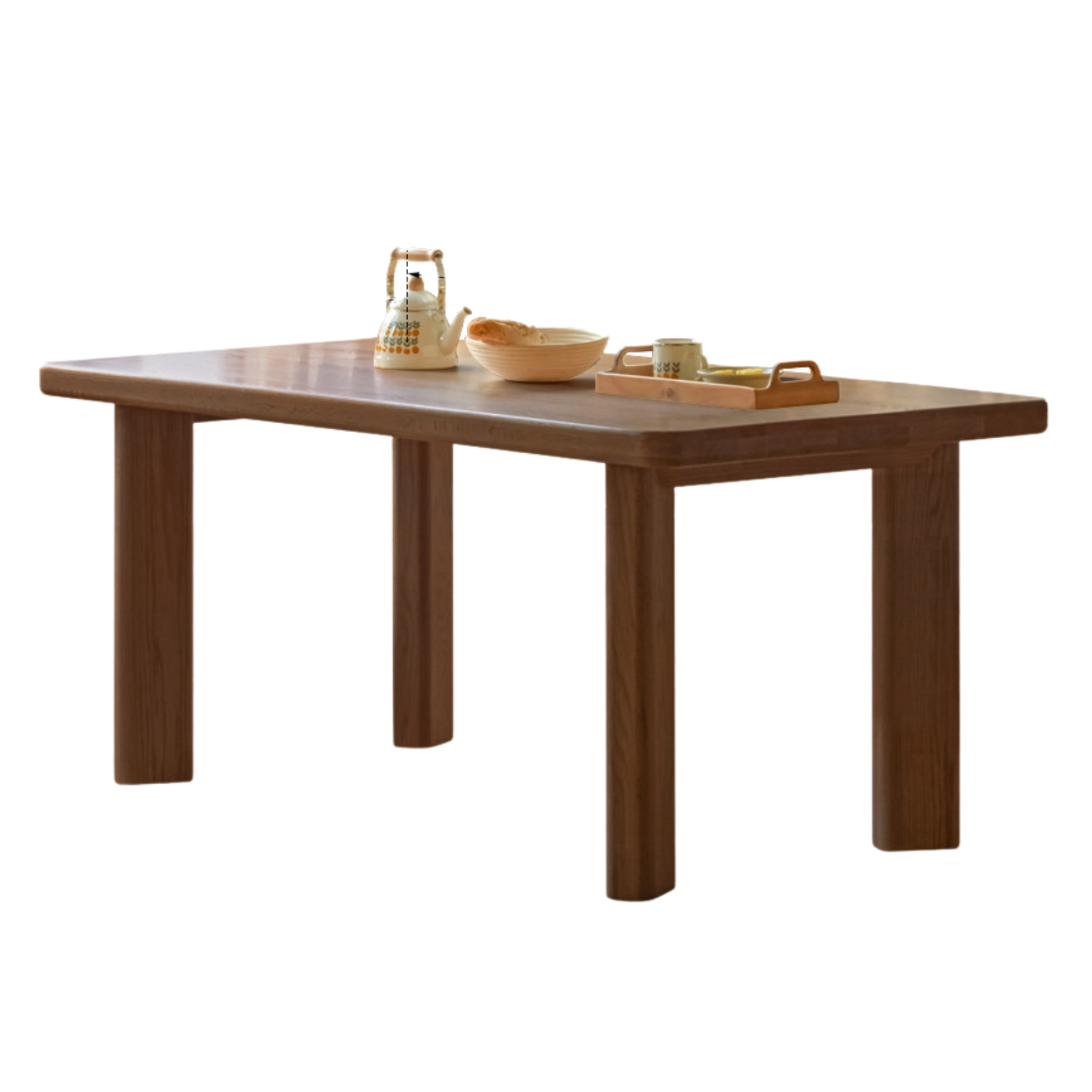 Oak Solid Wood Large Log Style Dining Table