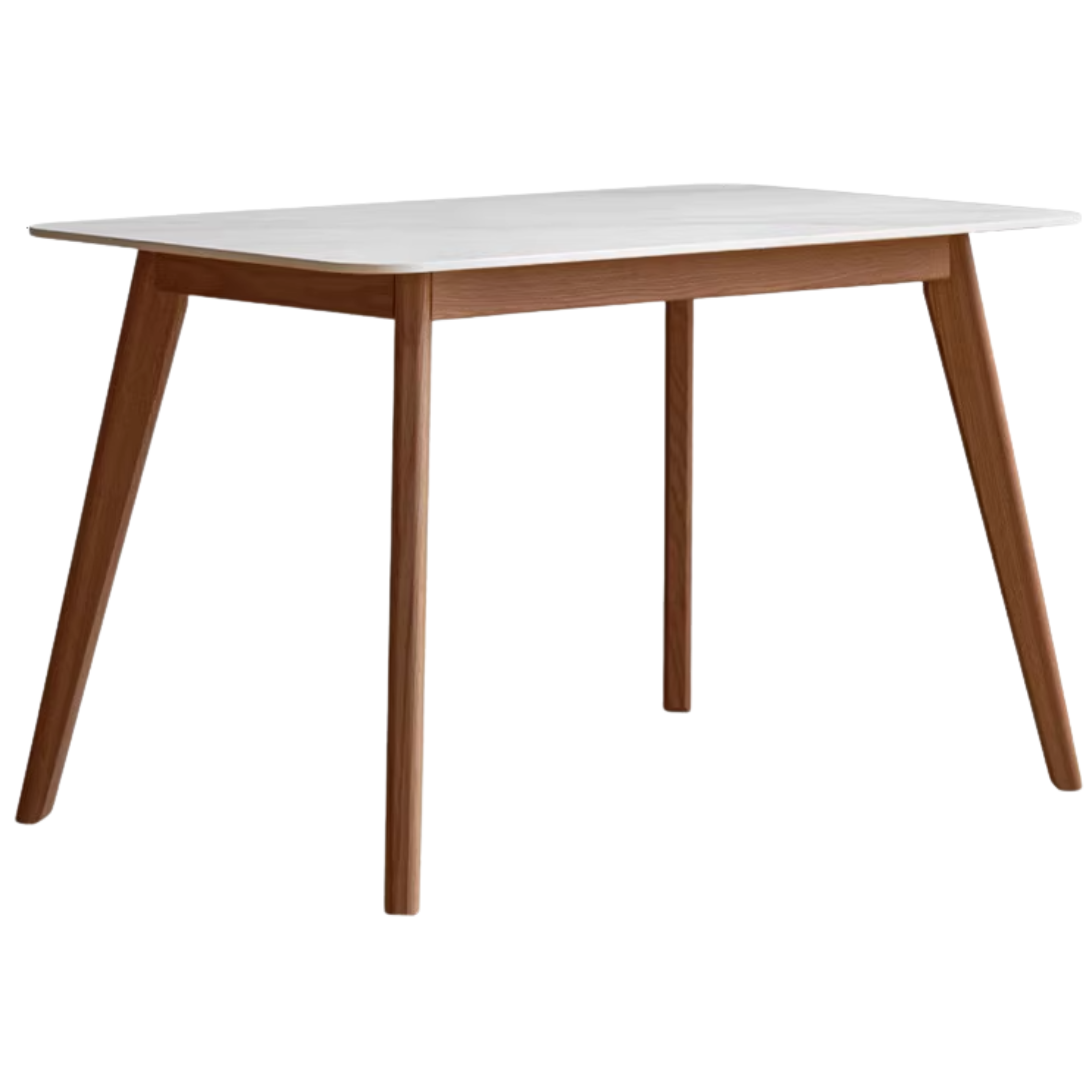 Solid RubberWood, Oak Solid Wood Rock Modern Dining Table