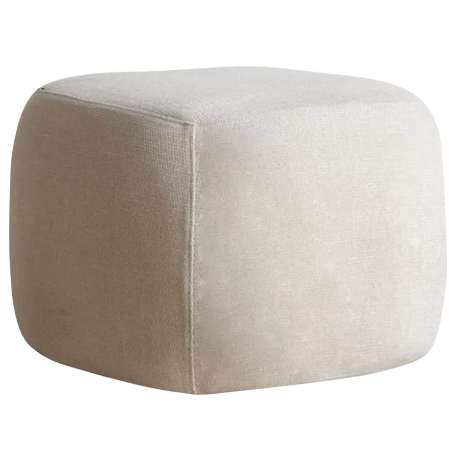 Modern fabric pouf, sofa stool and footrest
