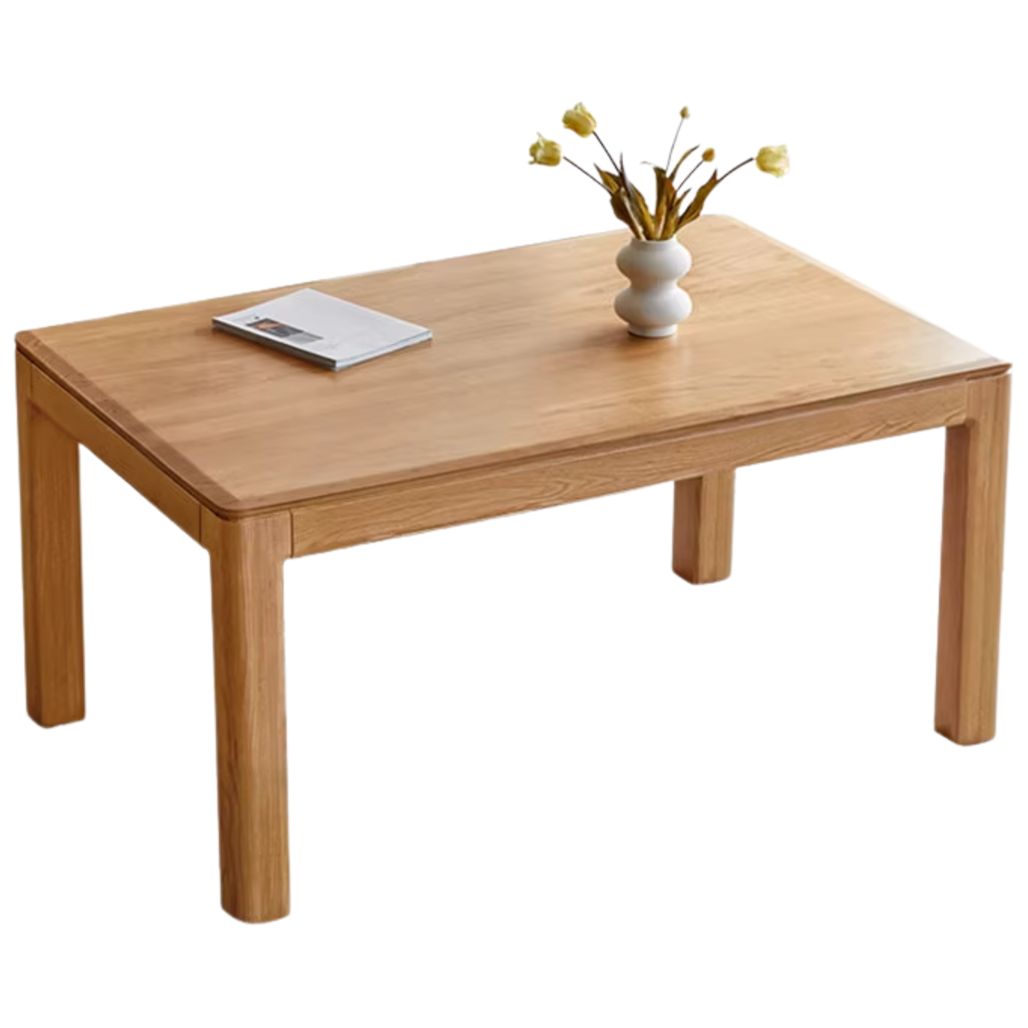 Oak, Red Oak Solid Wood Rectangular Dining Table