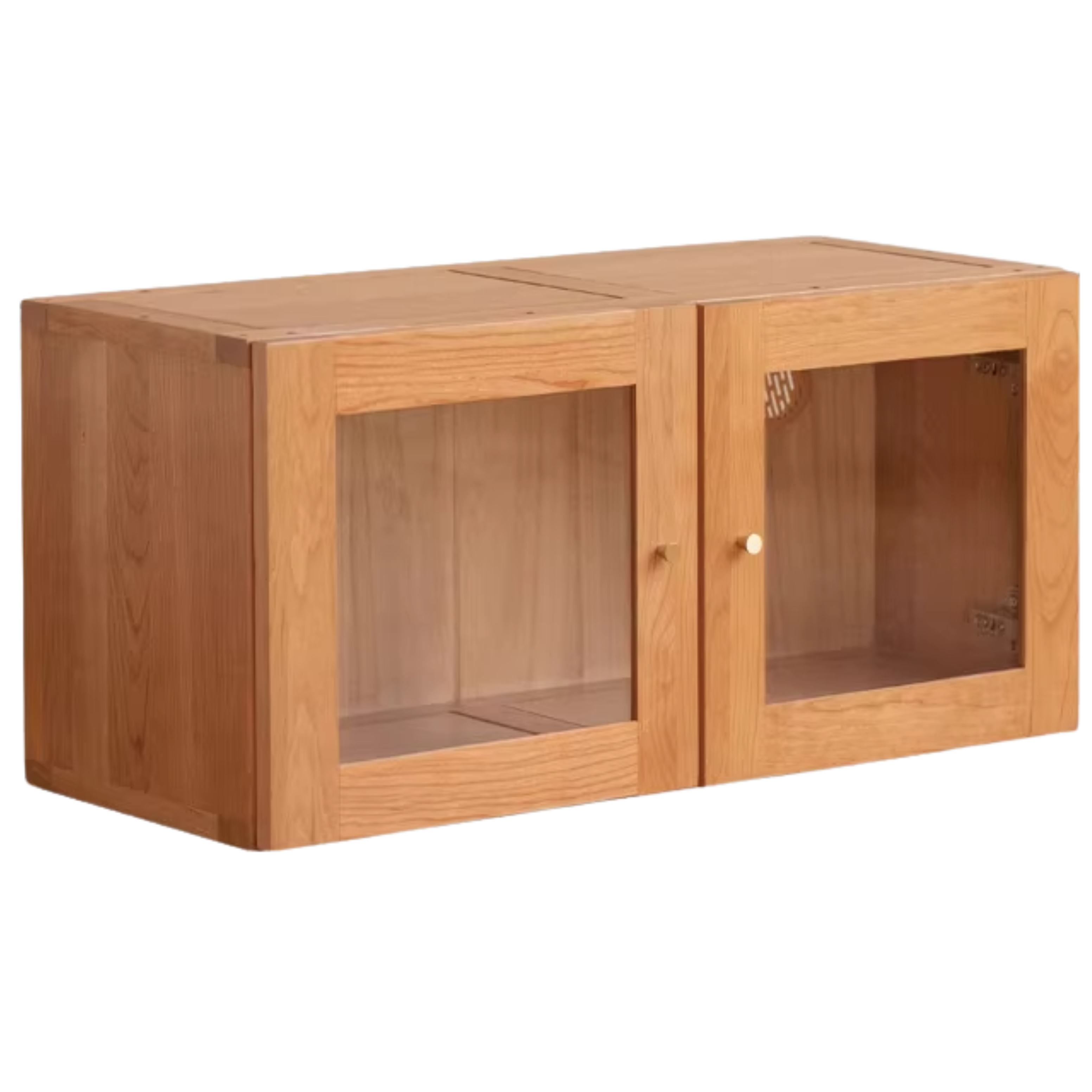 Oak, Cherry, Black Walnut Solid Wood Top Cabinet Combination Bookcase