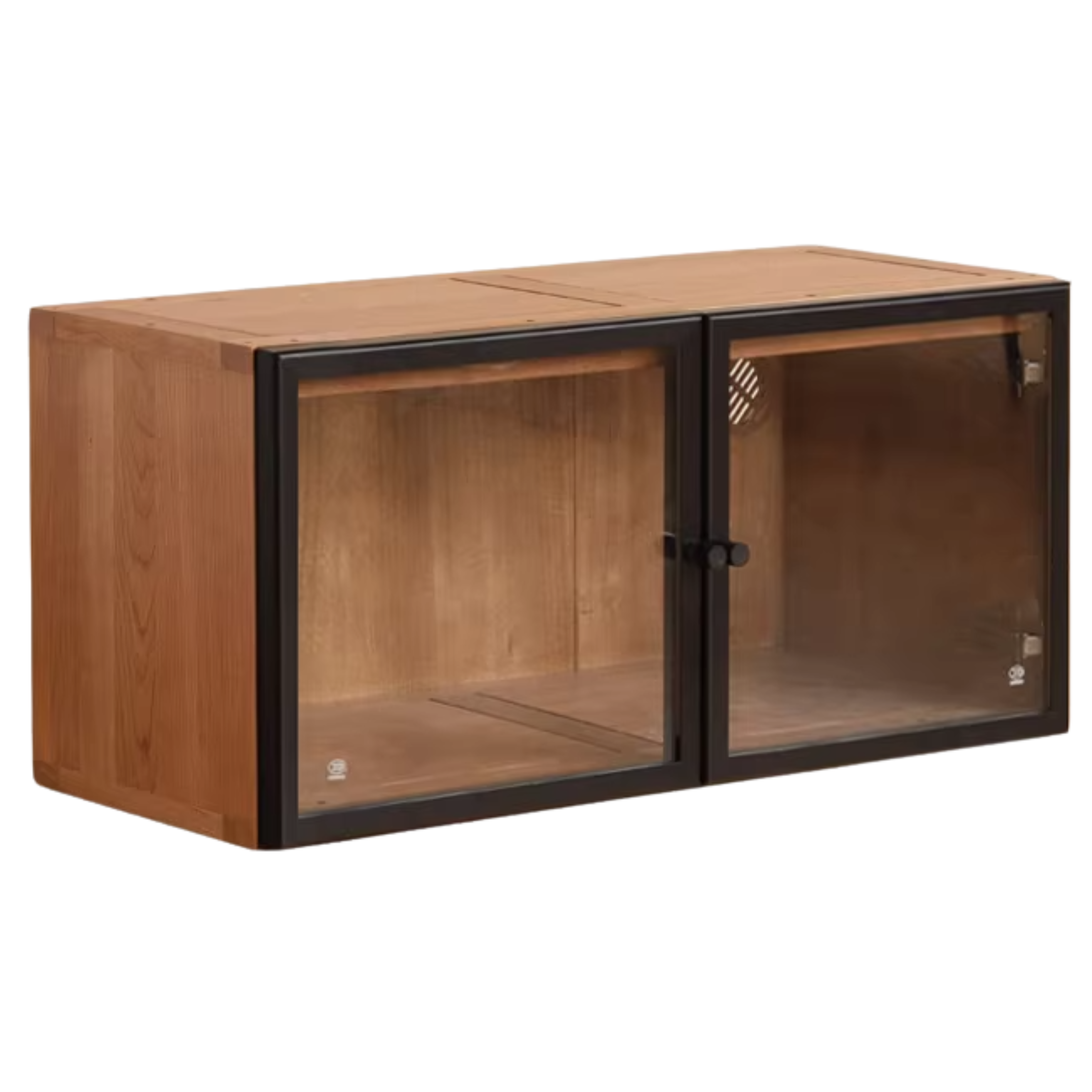 Oak, Cherry, Black Walnut Solid Wood Top Cabinet Combination Bookcase