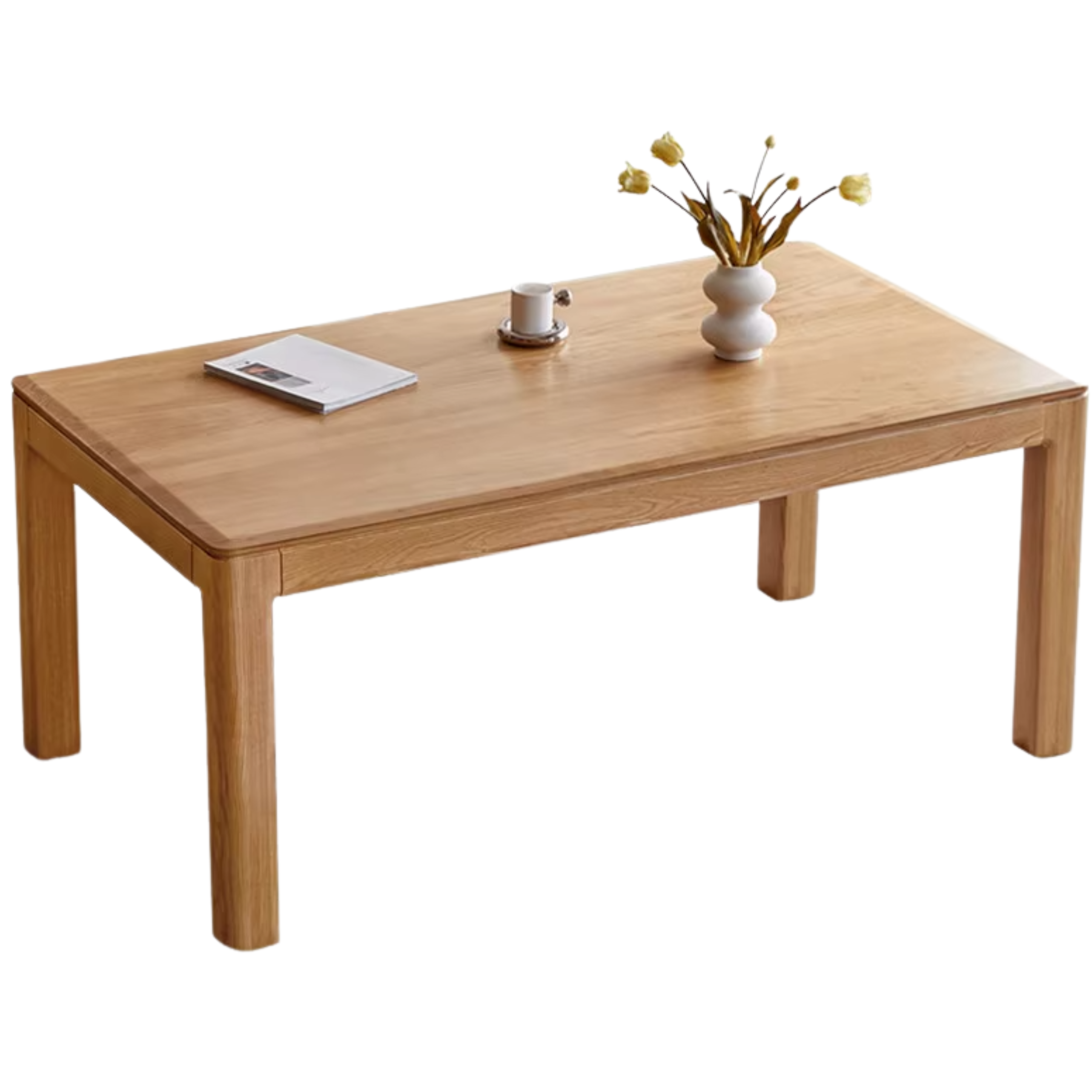 Oak, Red Oak Solid Wood Rectangular Dining Table