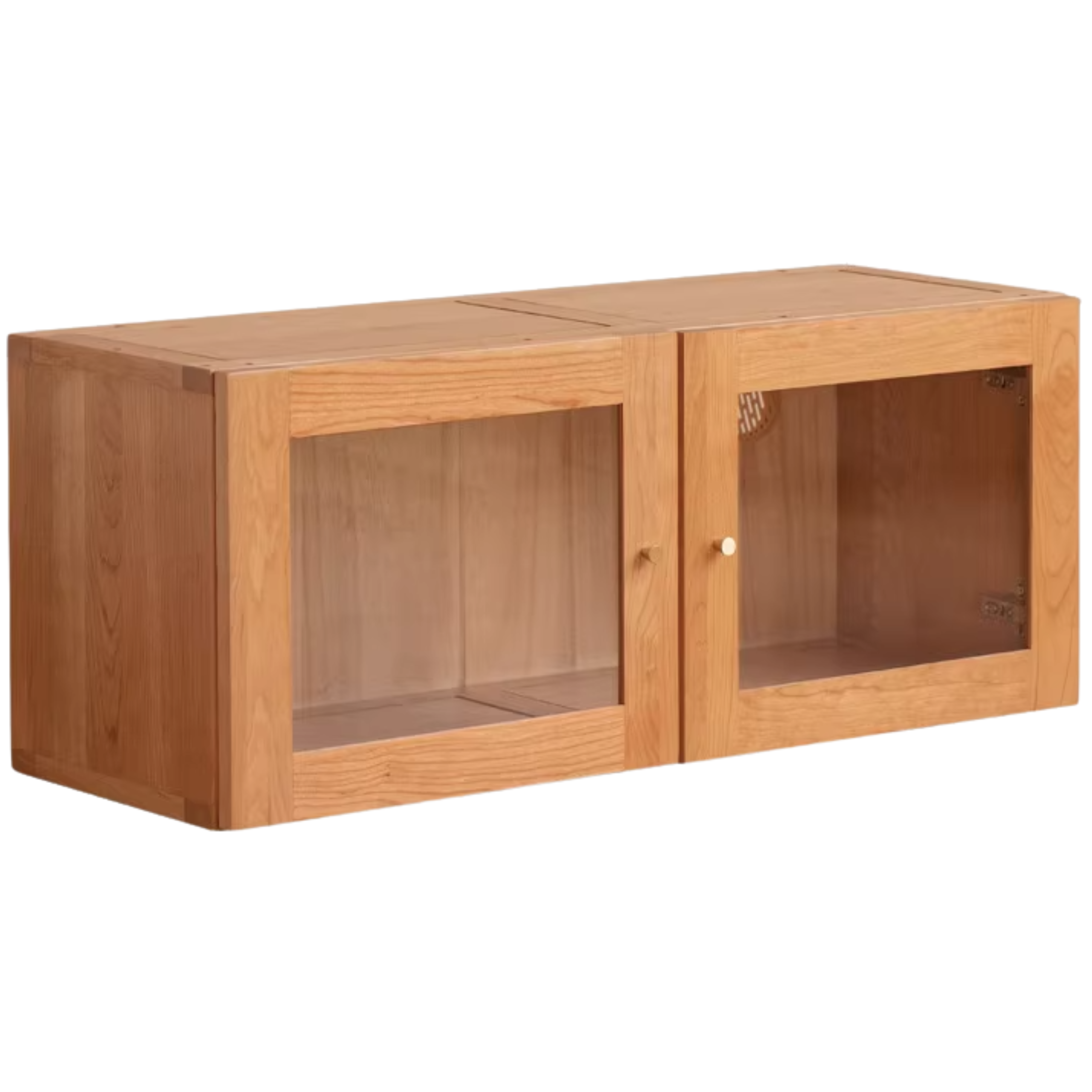 Oak, Cherry, Black Walnut Solid Wood Top Cabinet Combination Bookcase
