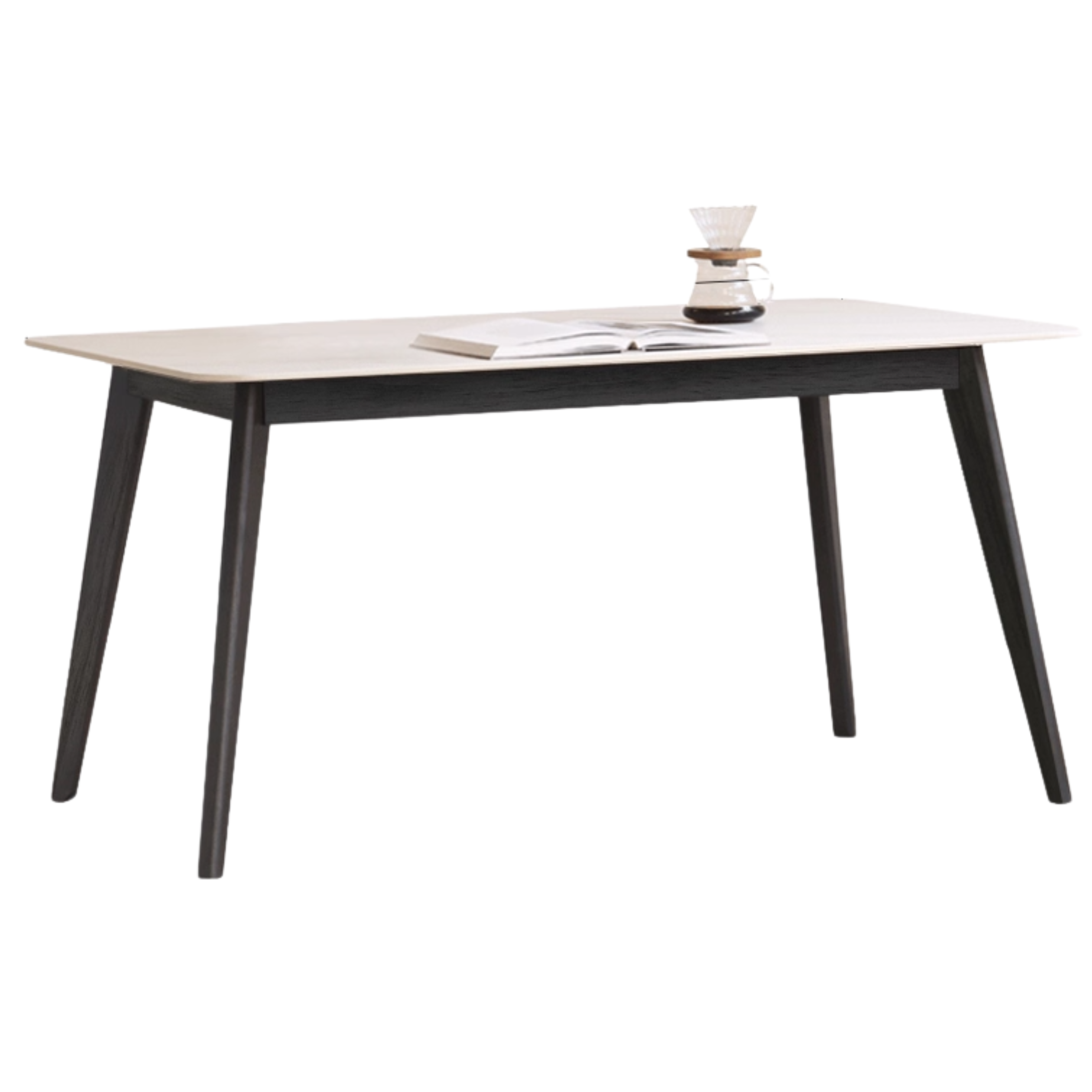Oak, Solid Rubberwood Reliable Rock Table