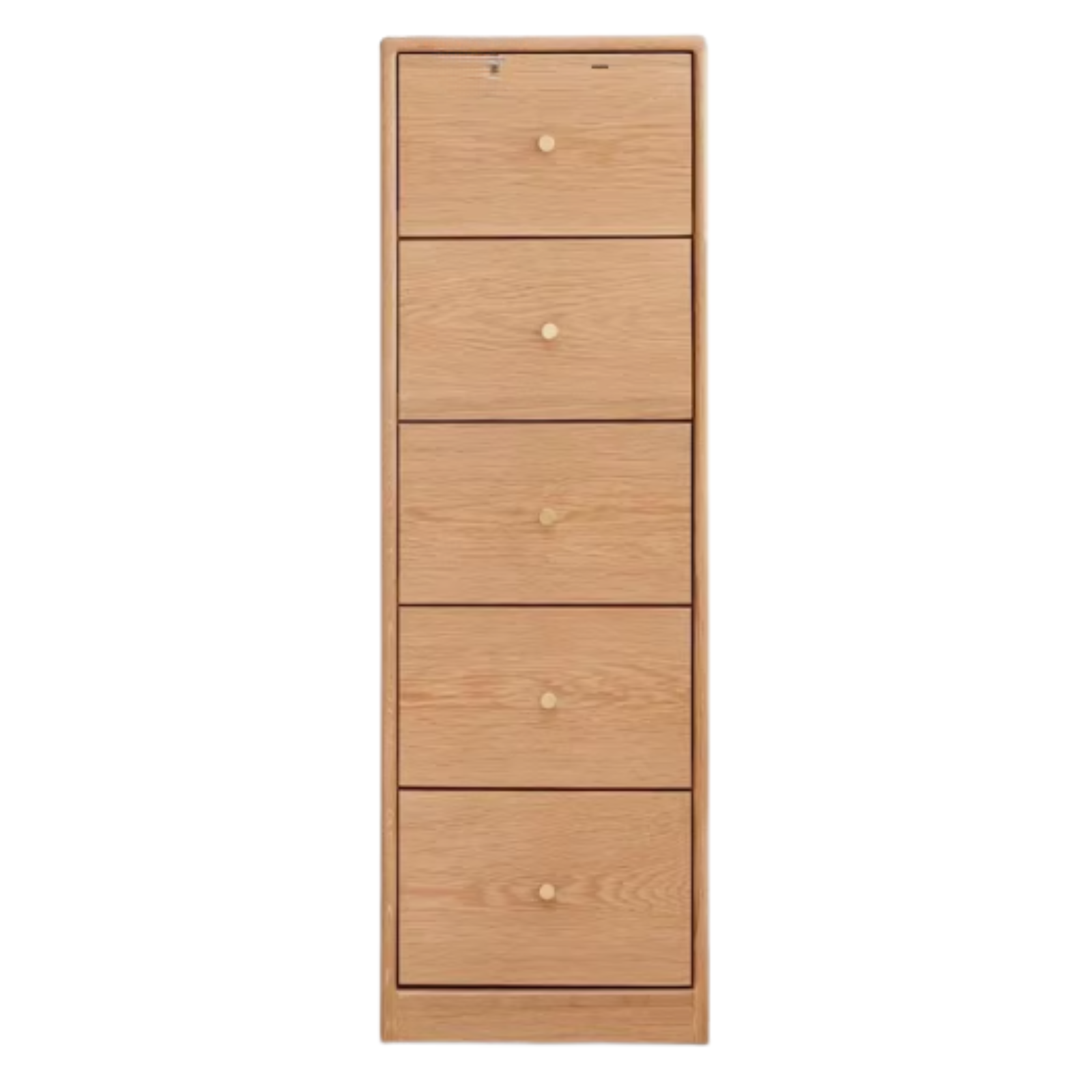 Oak, Beech Solid Wood Chest of Drawers, Multi-Functional Storage Cabinet Combination