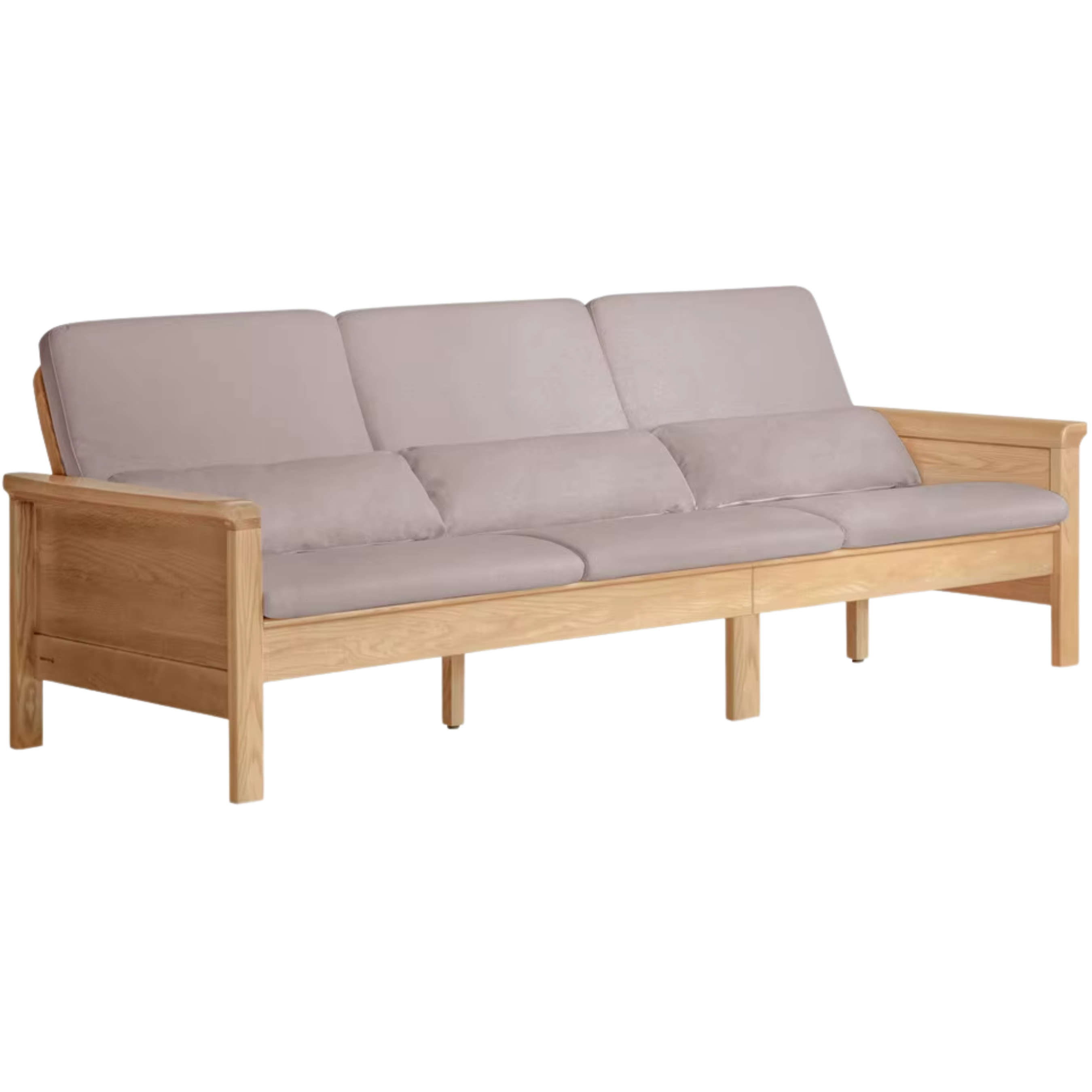 Ash Solid Wood Dual-purpose Fabric Sofa