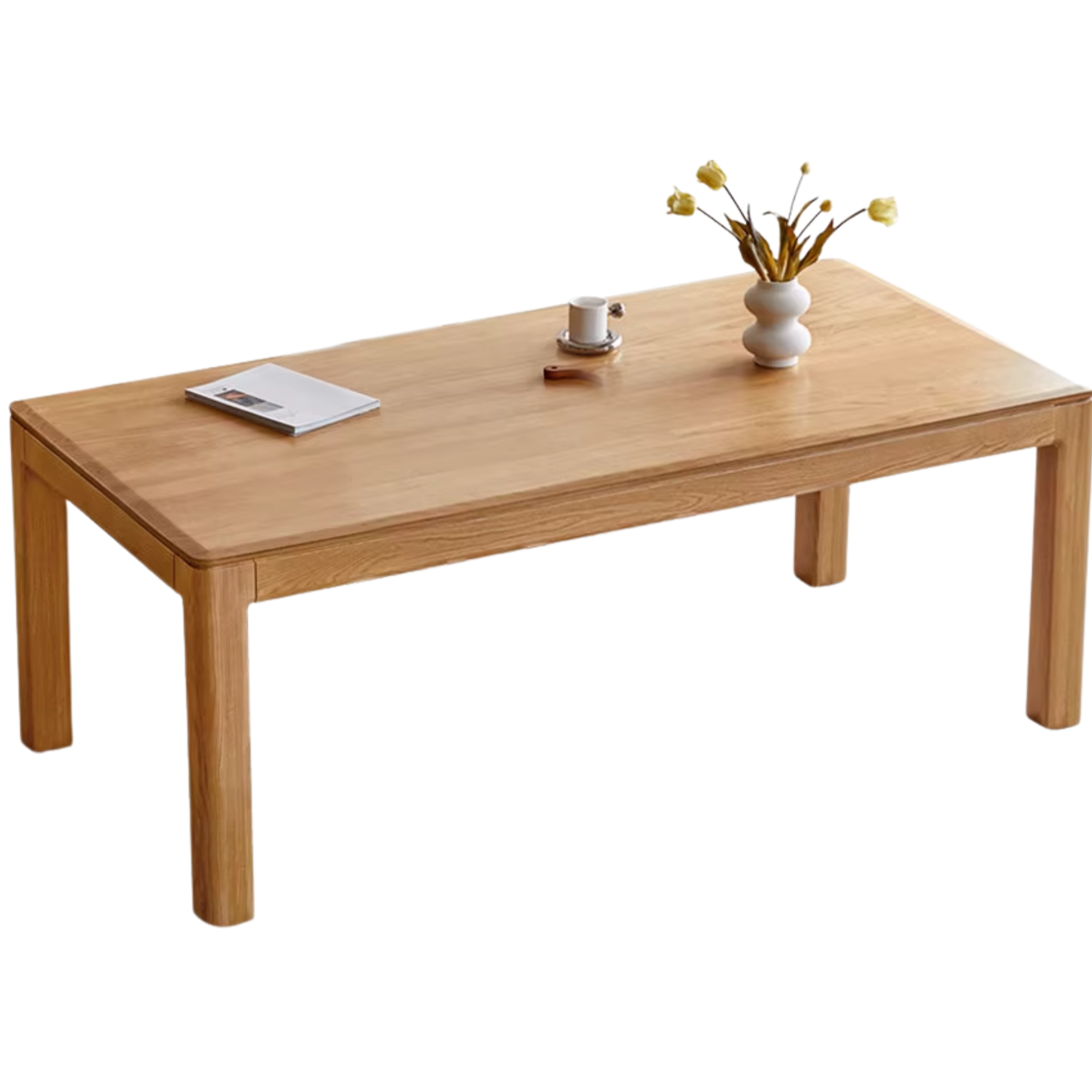 Oak, Red Oak Solid Wood Rectangular Dining Table
