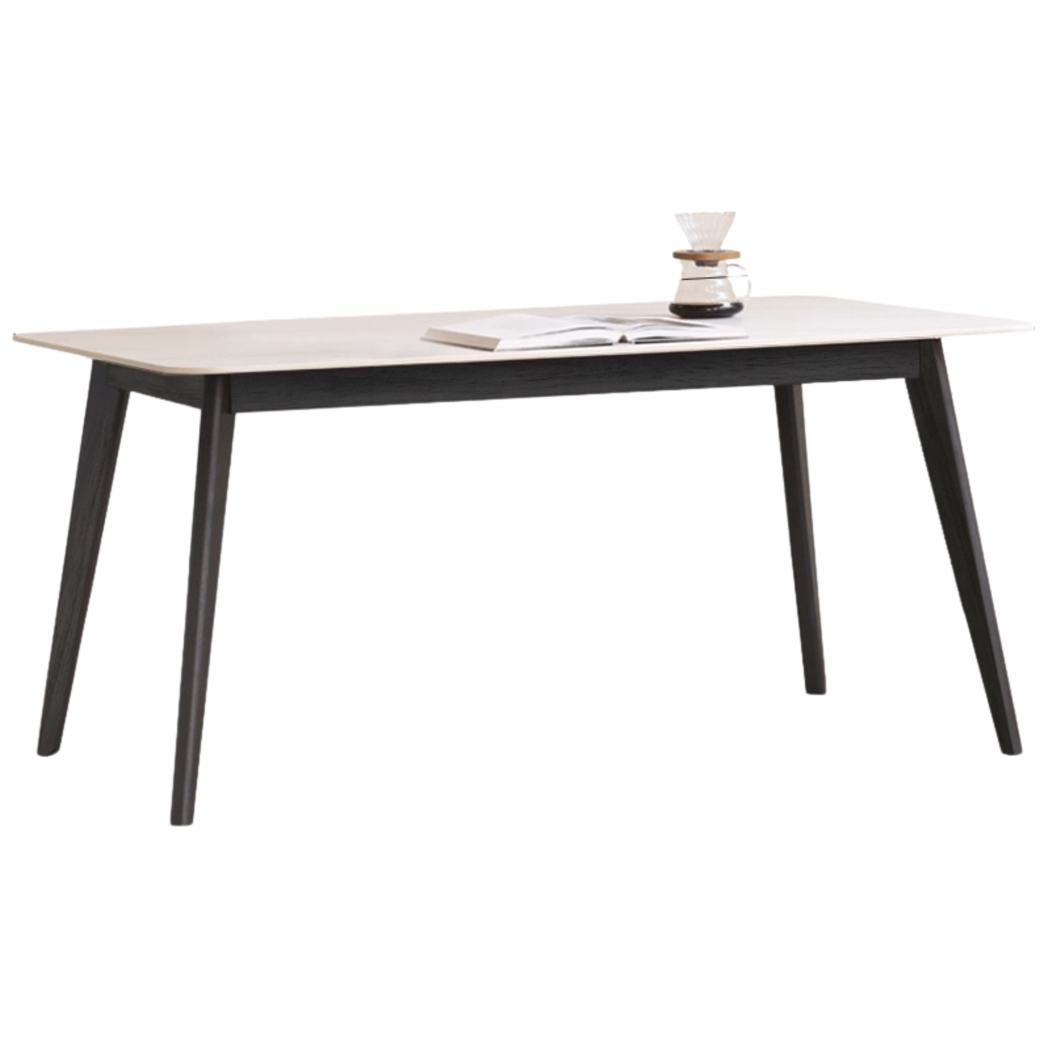 Oak, Solid Rubberwood Reliable Rock Table