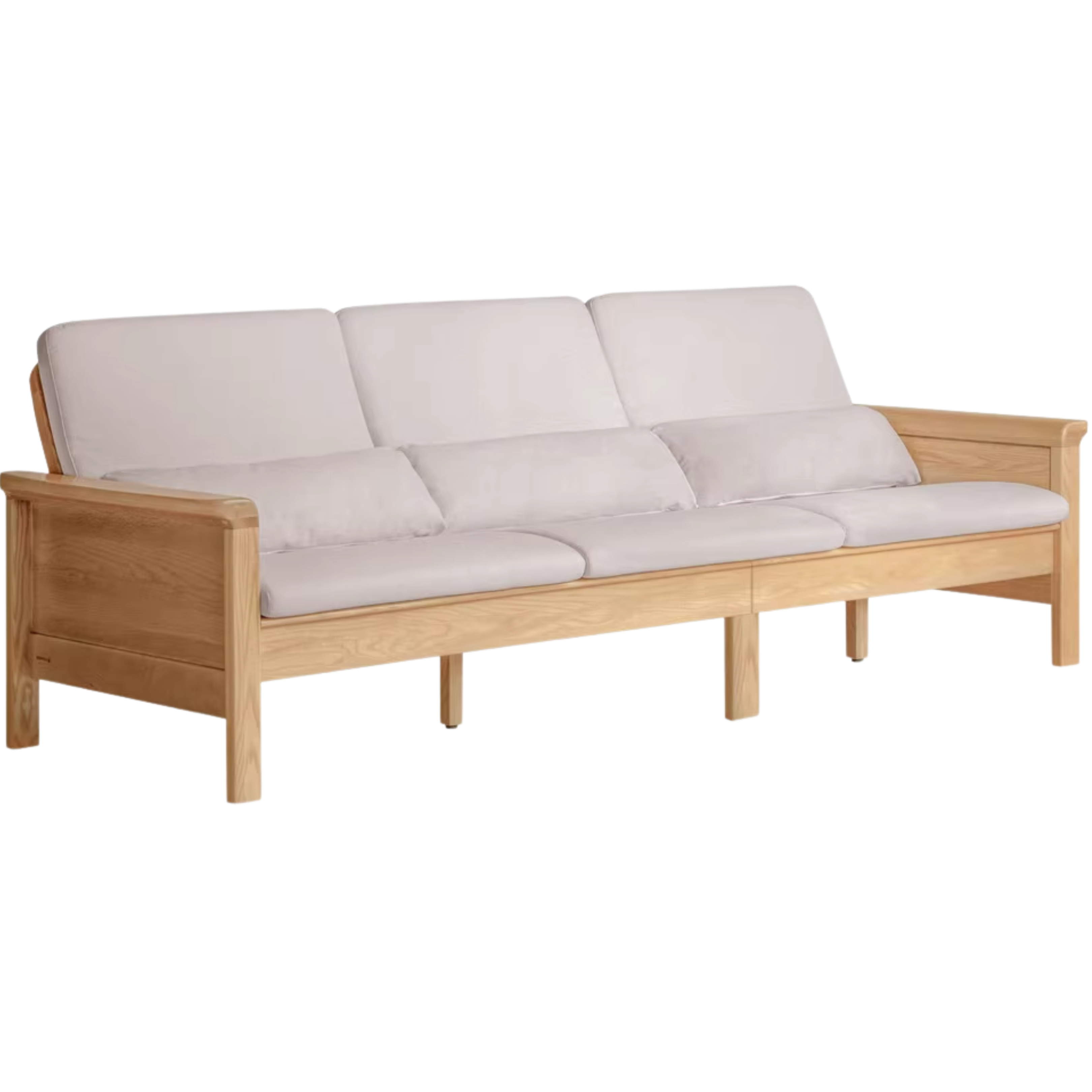 Ash Solid Wood Dual-purpose Fabric Sofa