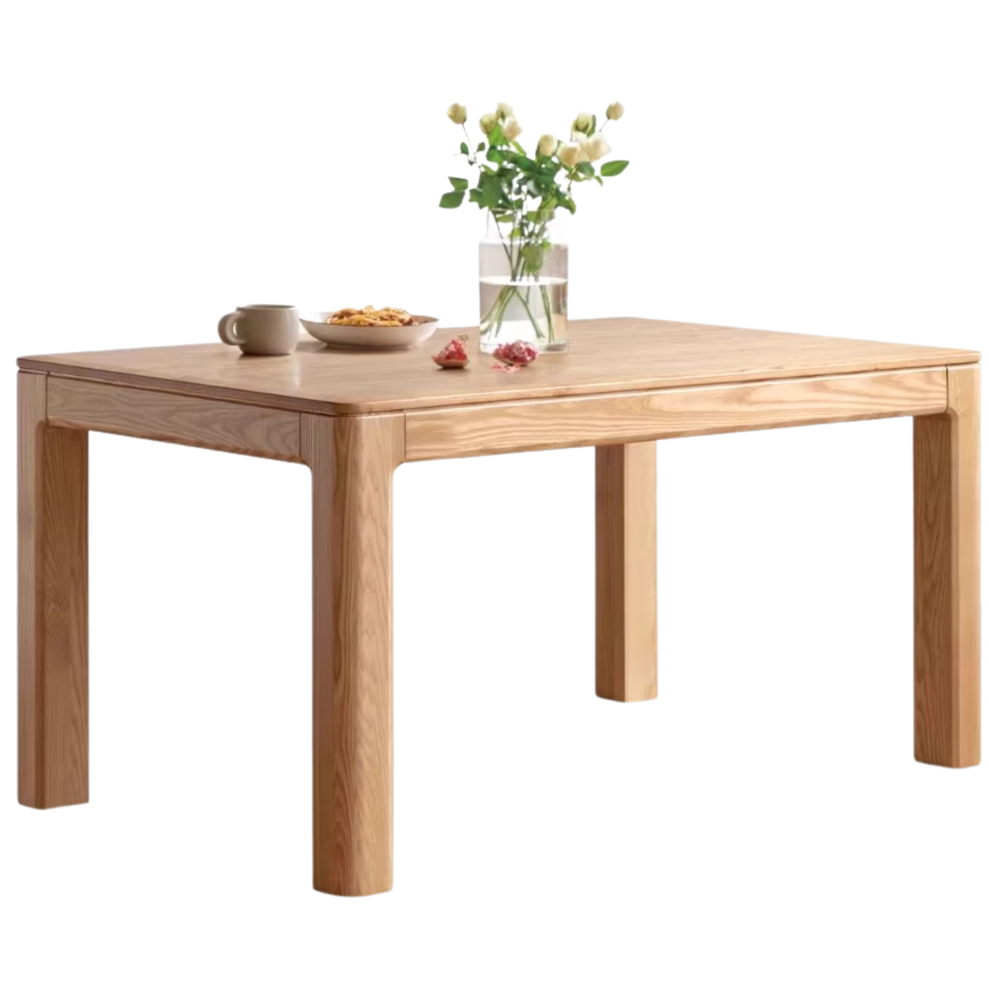 Oak, Red Oak Solid Wood Rectangular Dining Table