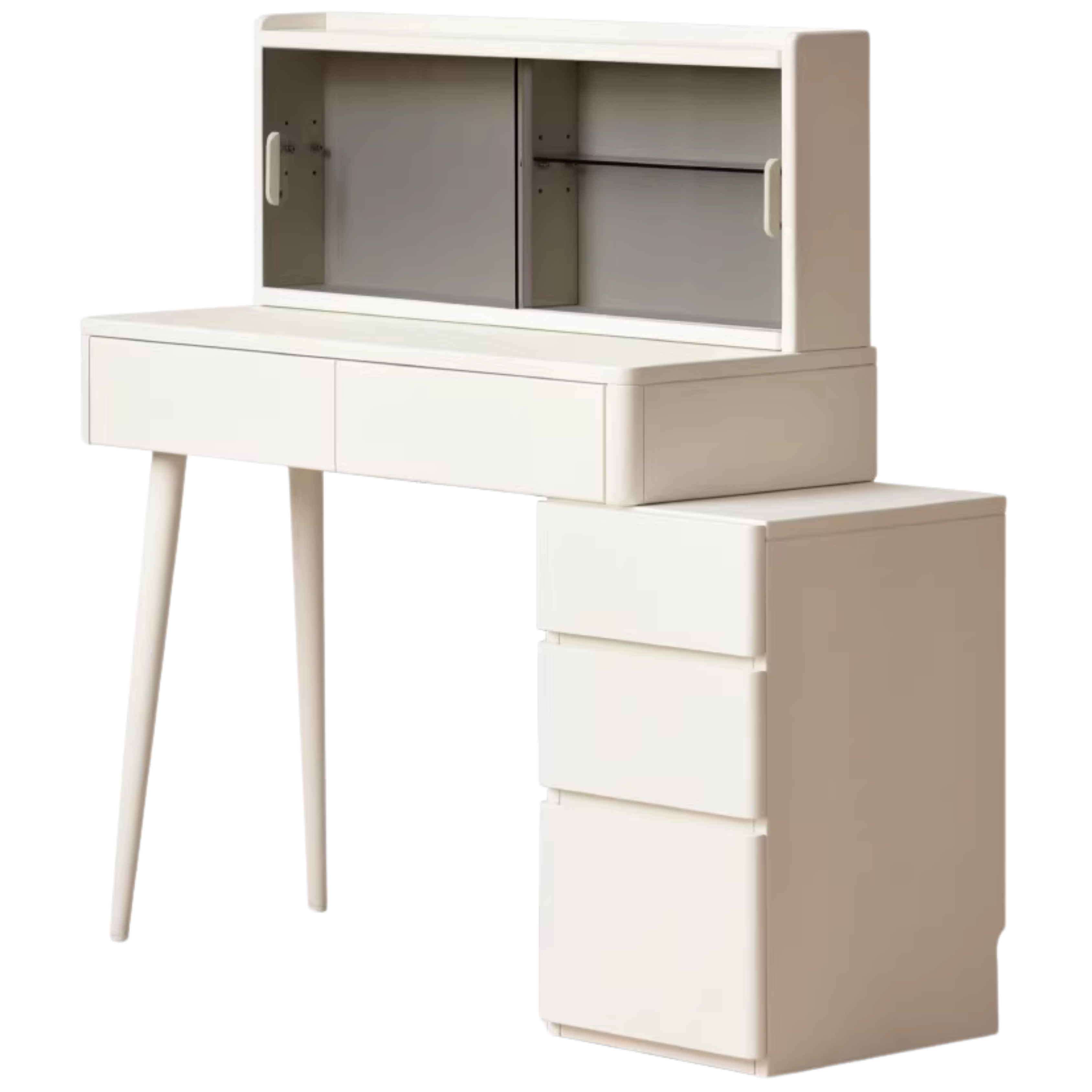 Poplar Solid Wood Telescopic Dressing Table