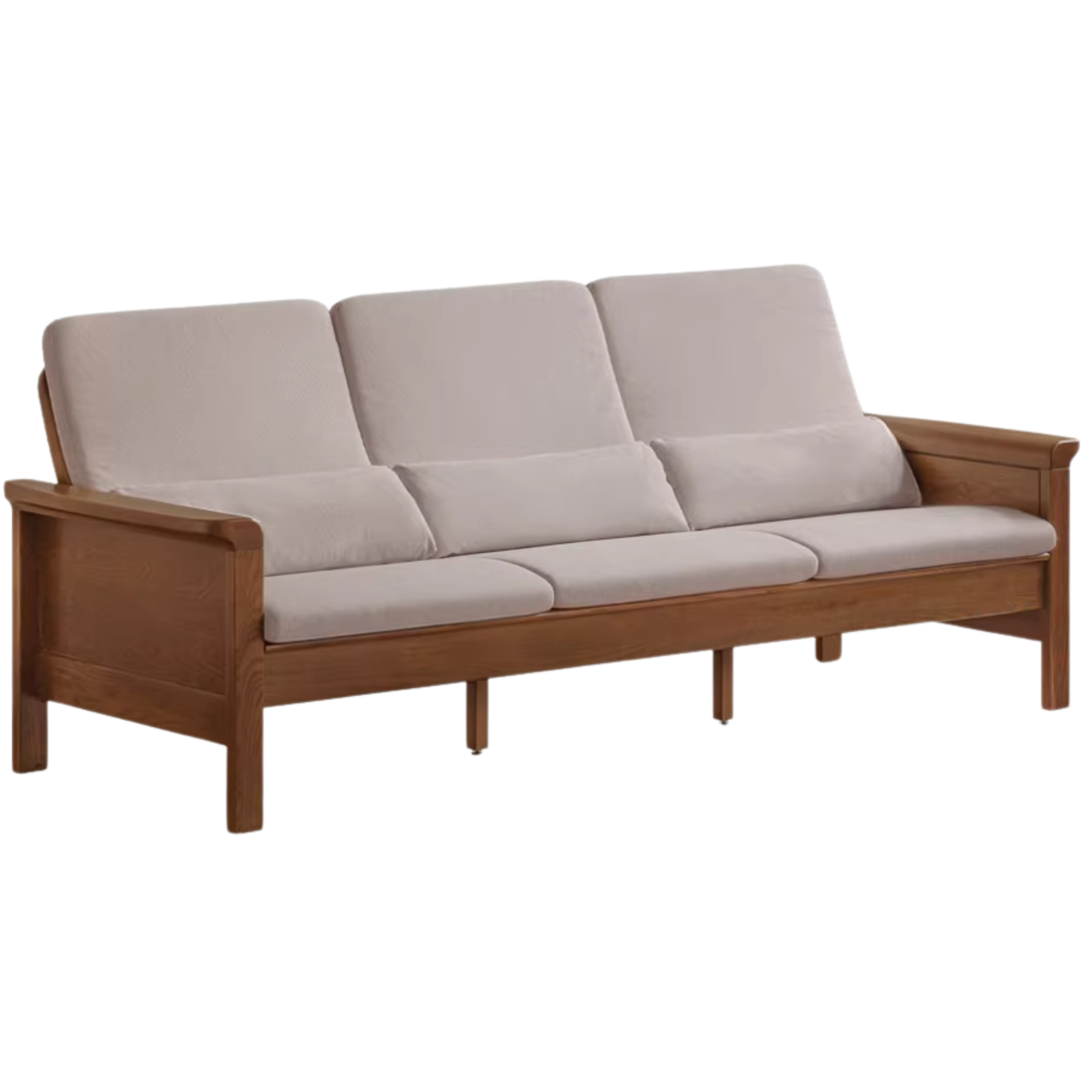 Ash Solid Wood Dual-purpose Fabric Sofa