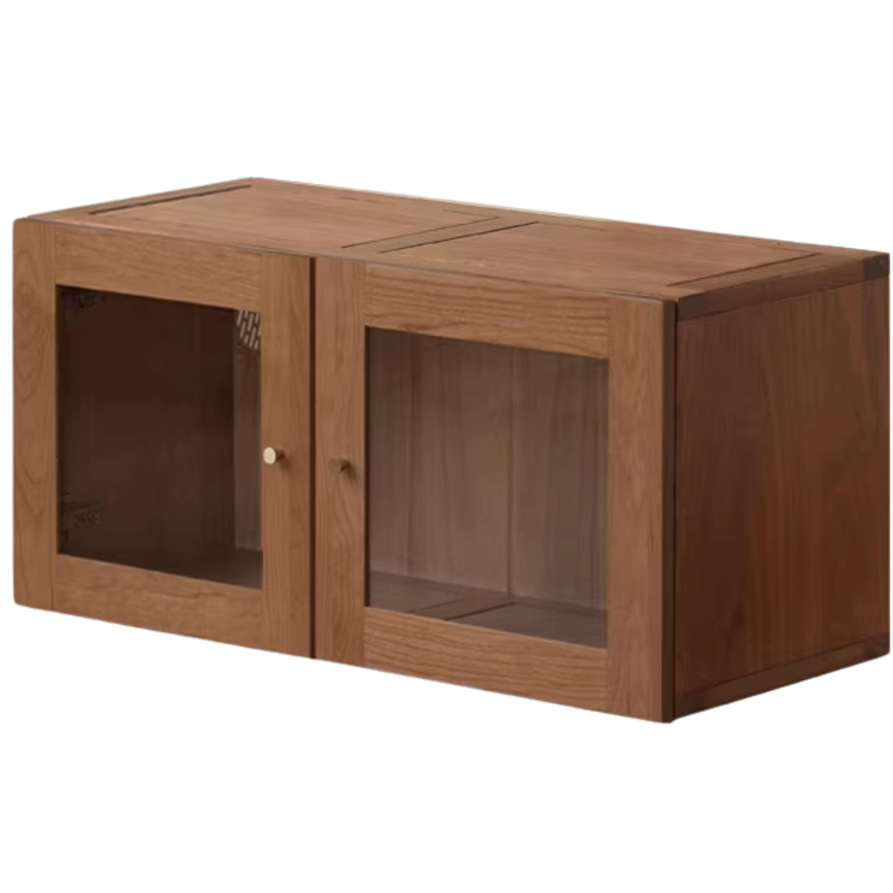 Oak, Cherry, Black Walnut Solid Wood Top Cabinet Combination Bookcase