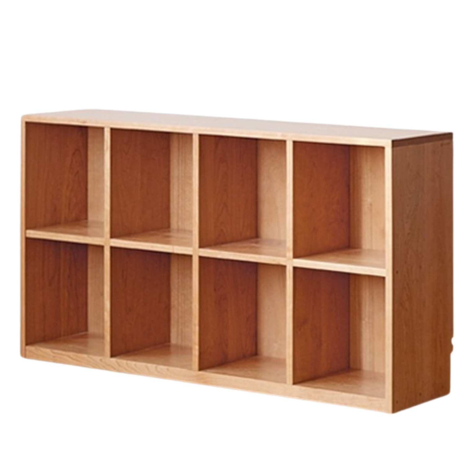 Cherry Solid Wood Vintage Floor Storage Bookcase