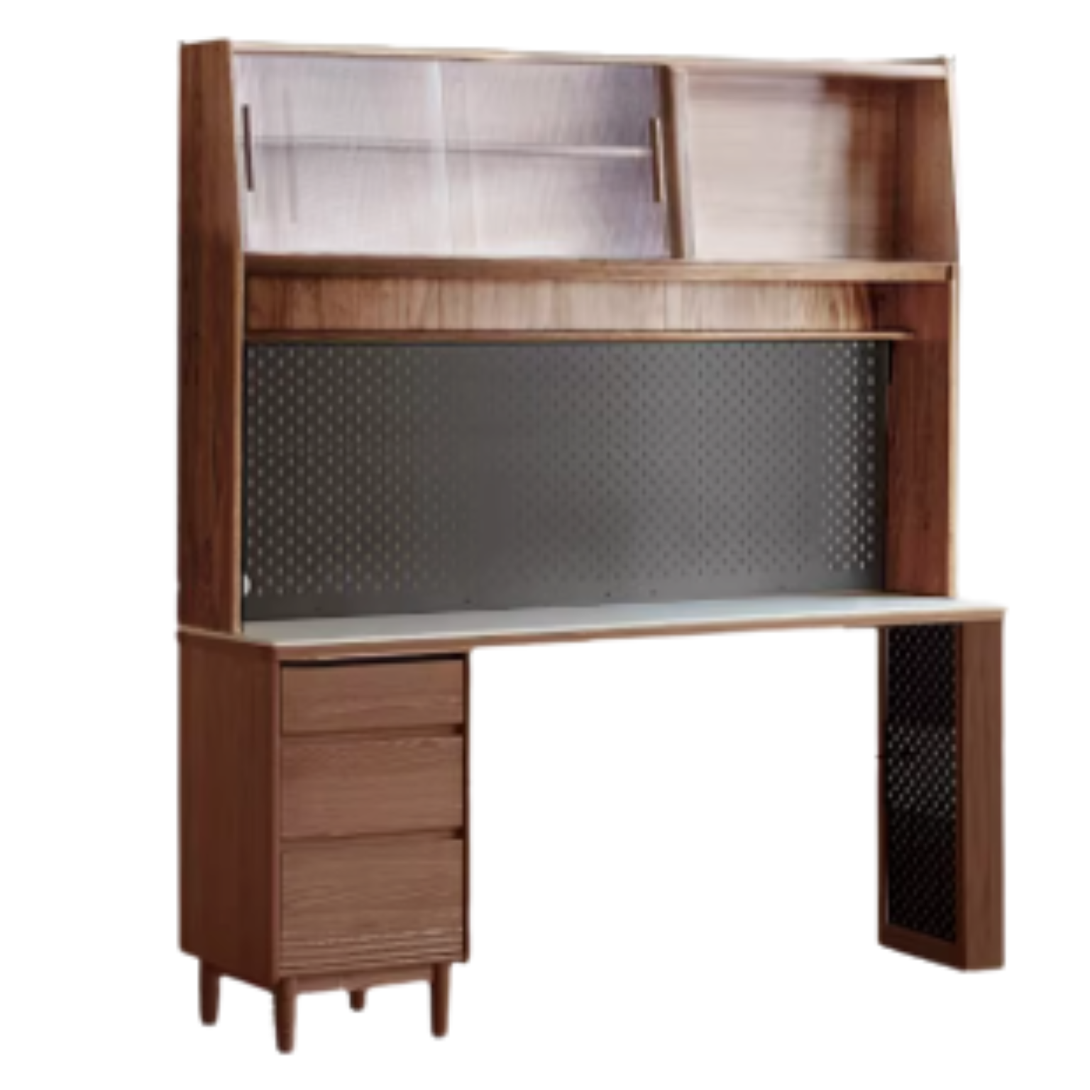 Oak, Ash Solid Wood Modern Rock Board Sideboard