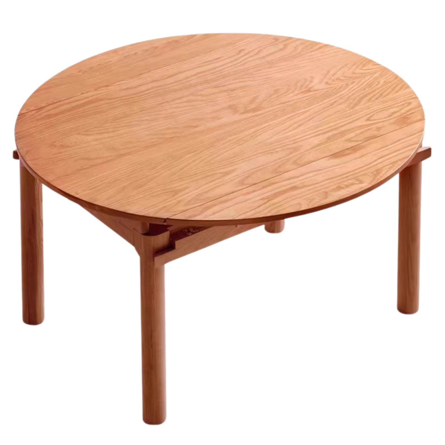 Ash, Cherry, Oak Solid Wood Folding Dining Table