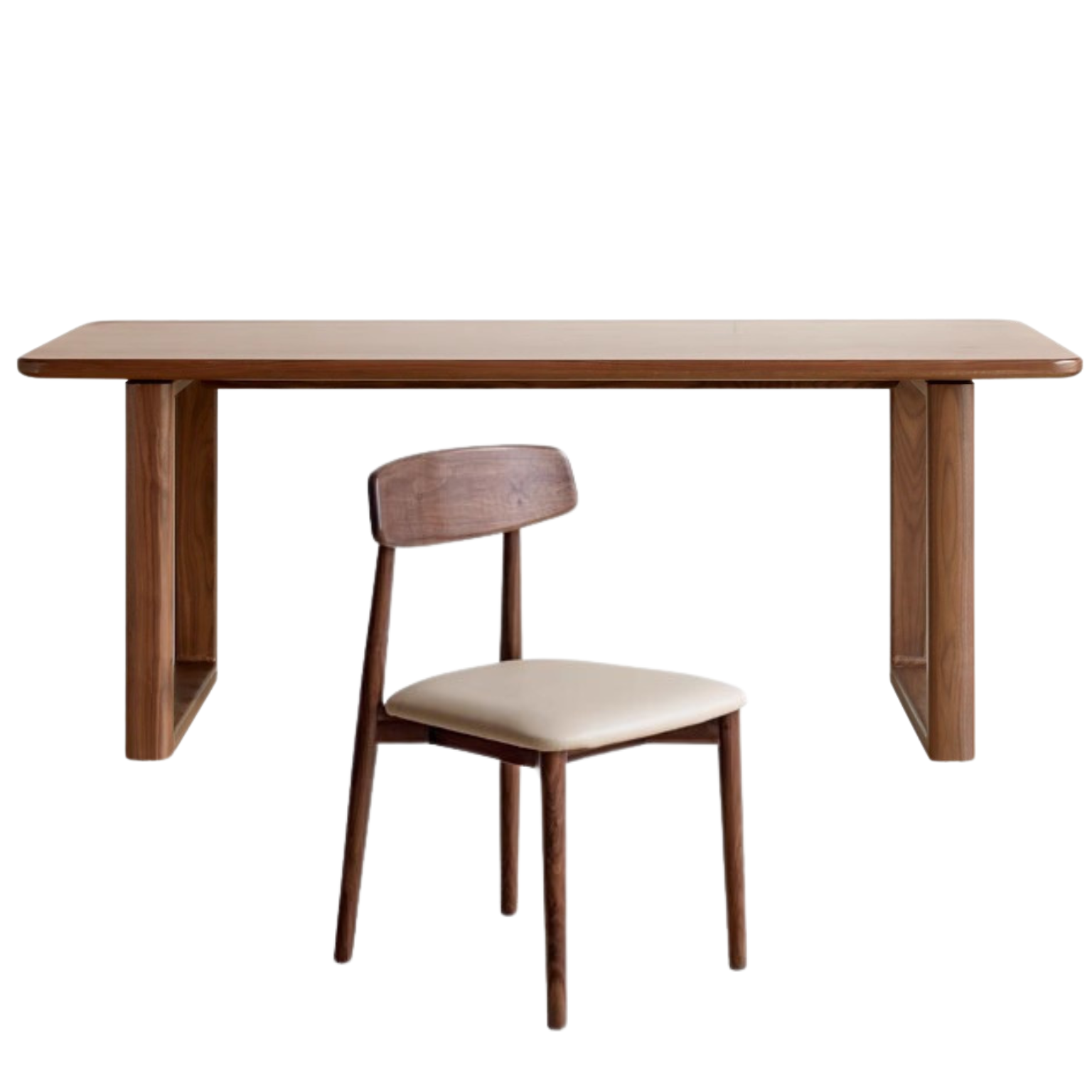 Oak, Ash, Black Walnut Solid Wood Full Large Plate Dining Table