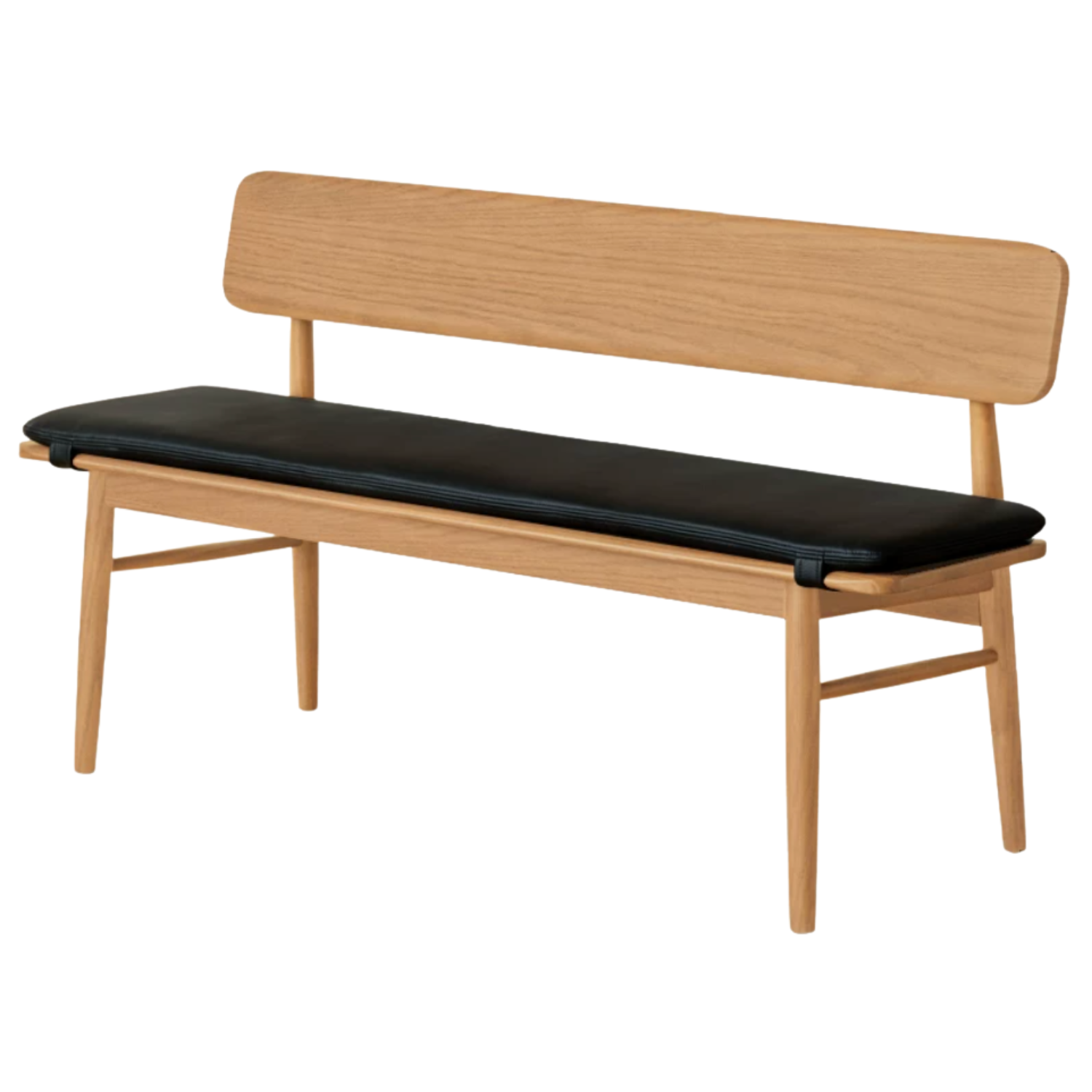 Black Walnut, Oak Solid Wood Long Bench
