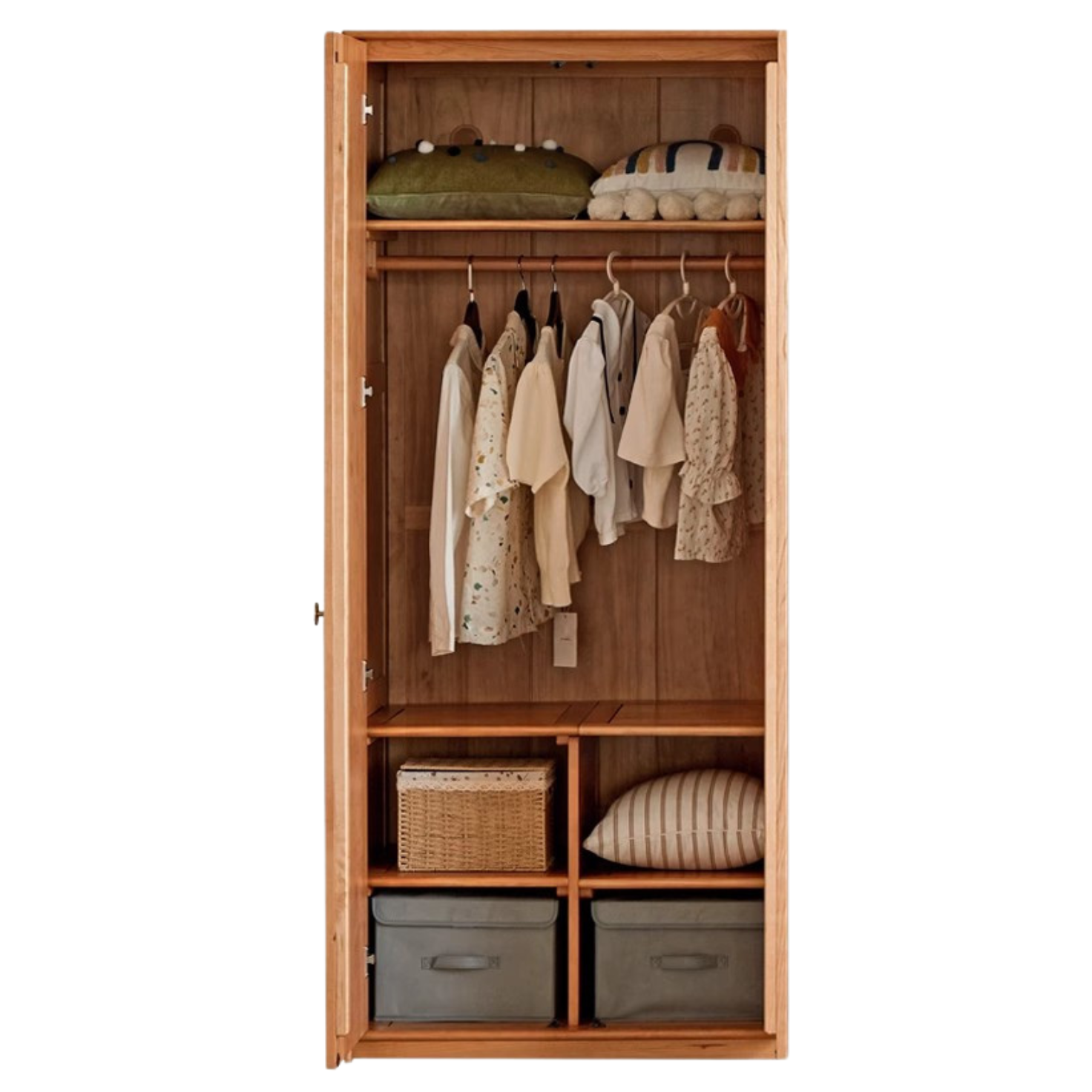 Сherry Solid Wood Exquisite Wardrobe.