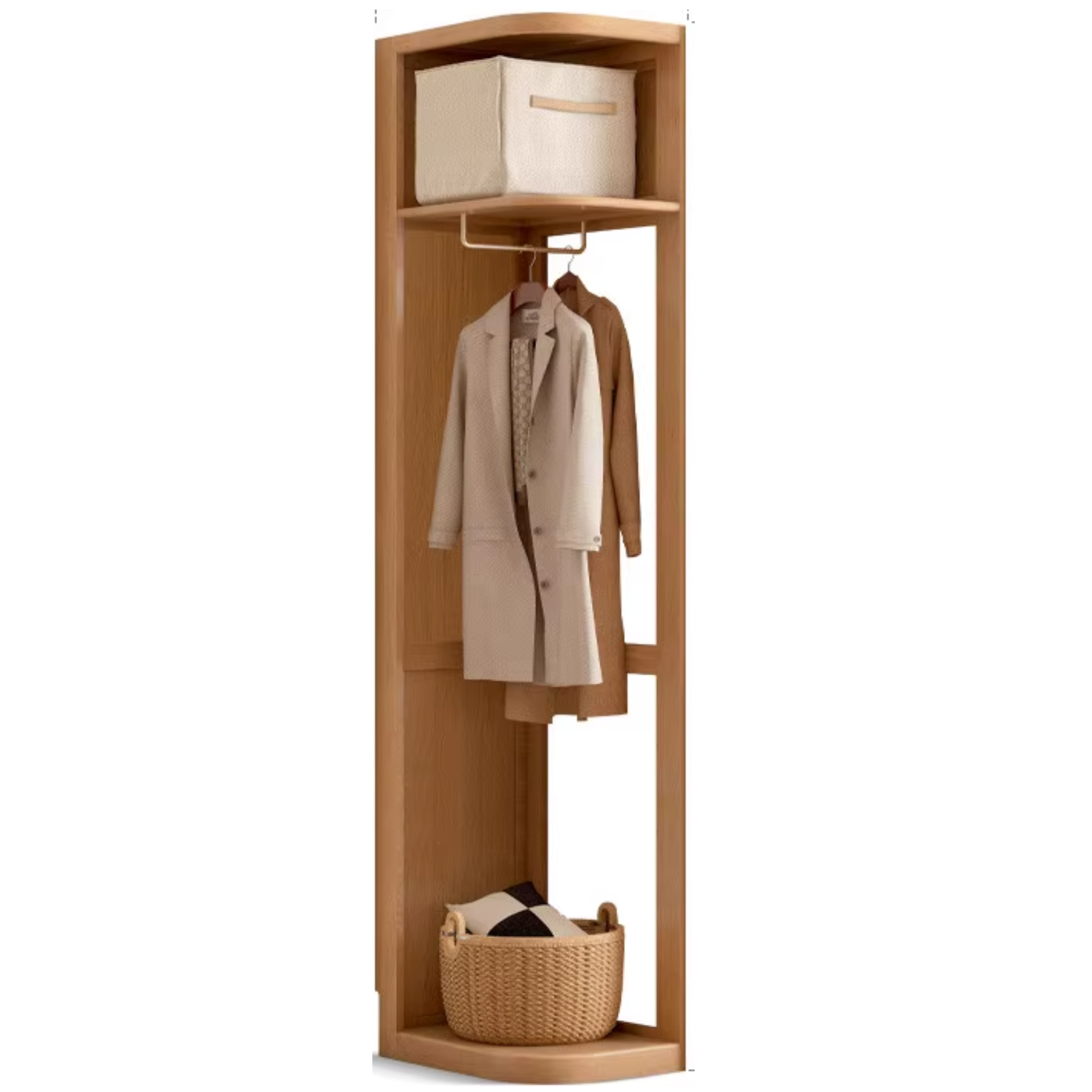 Oak Solid Wood Sliding Door Wardrobe.