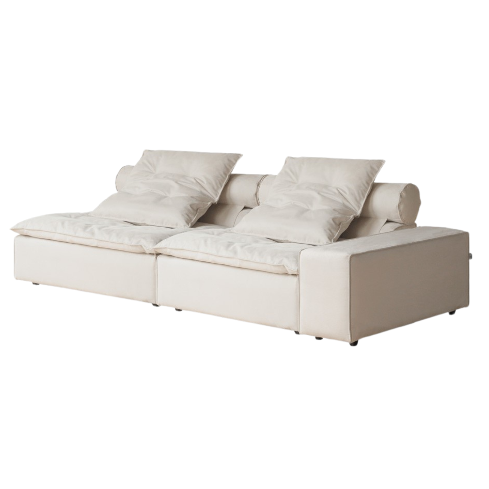 Fabric French Cream Style Modular Sofa.