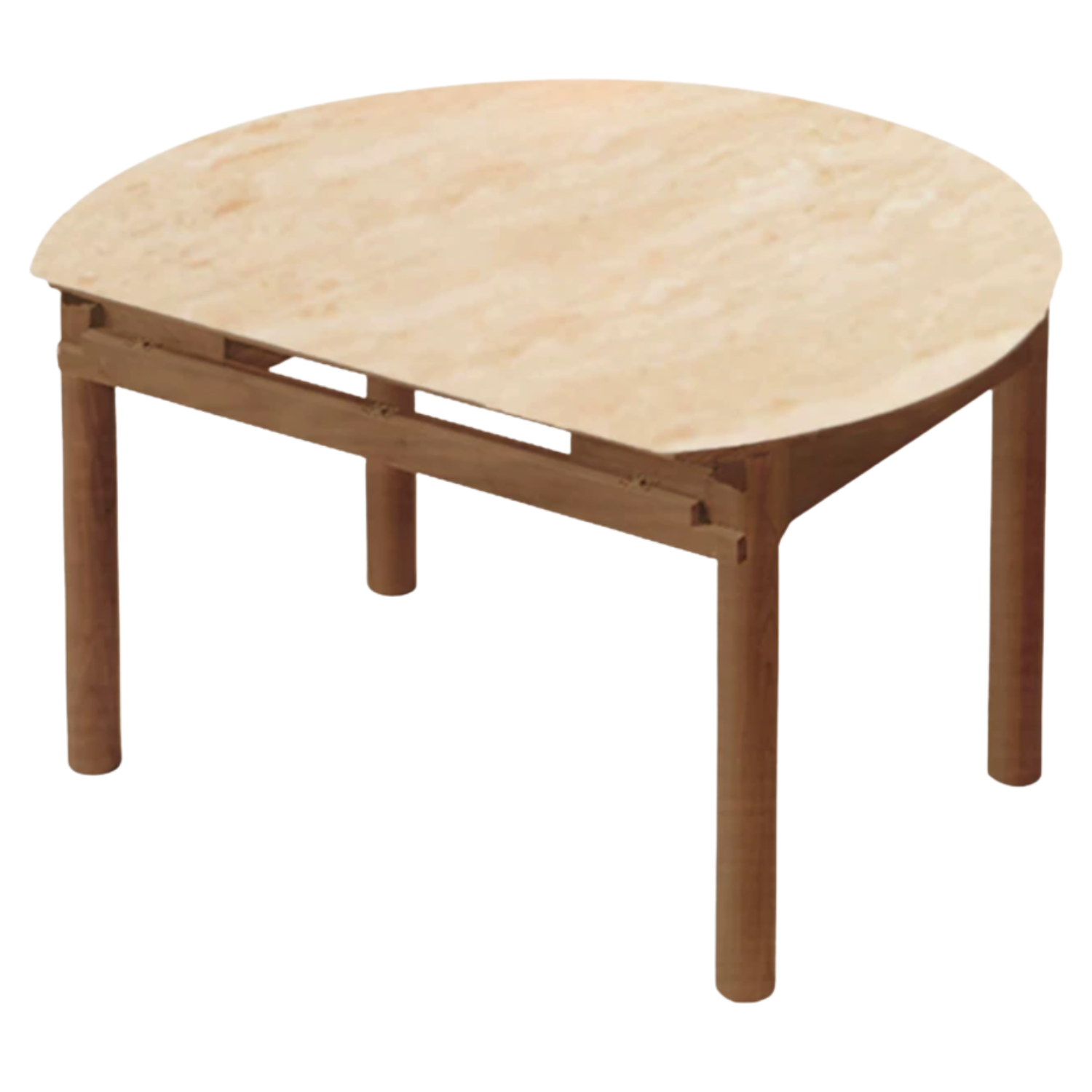 Black Walnut, Ash, Oak Solid Wood Folding Round Dining Table