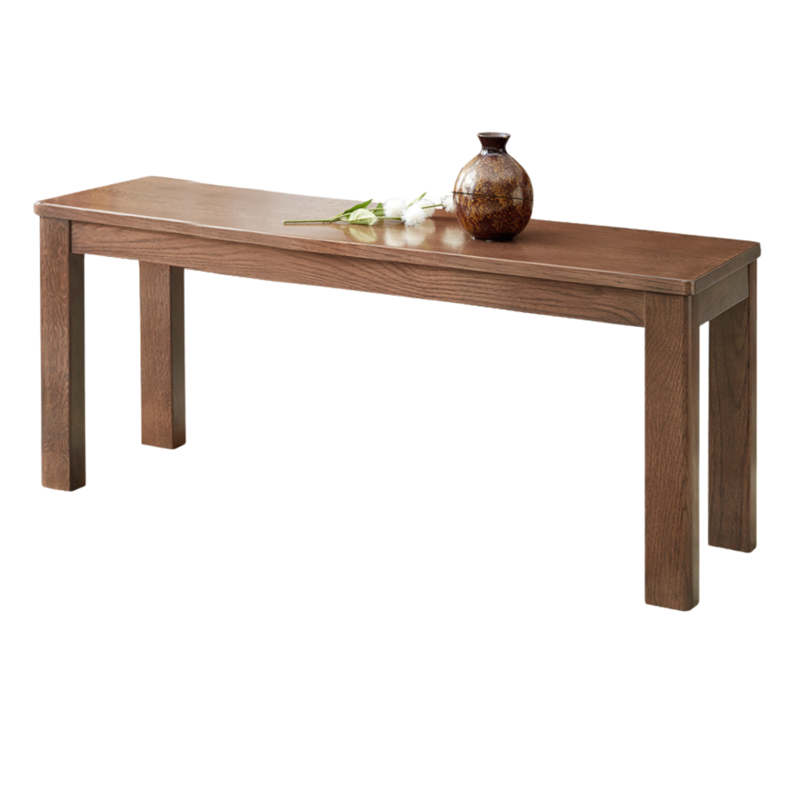 Ash, Oak, Beech, Solid Rubberwood Wide Seat Bench