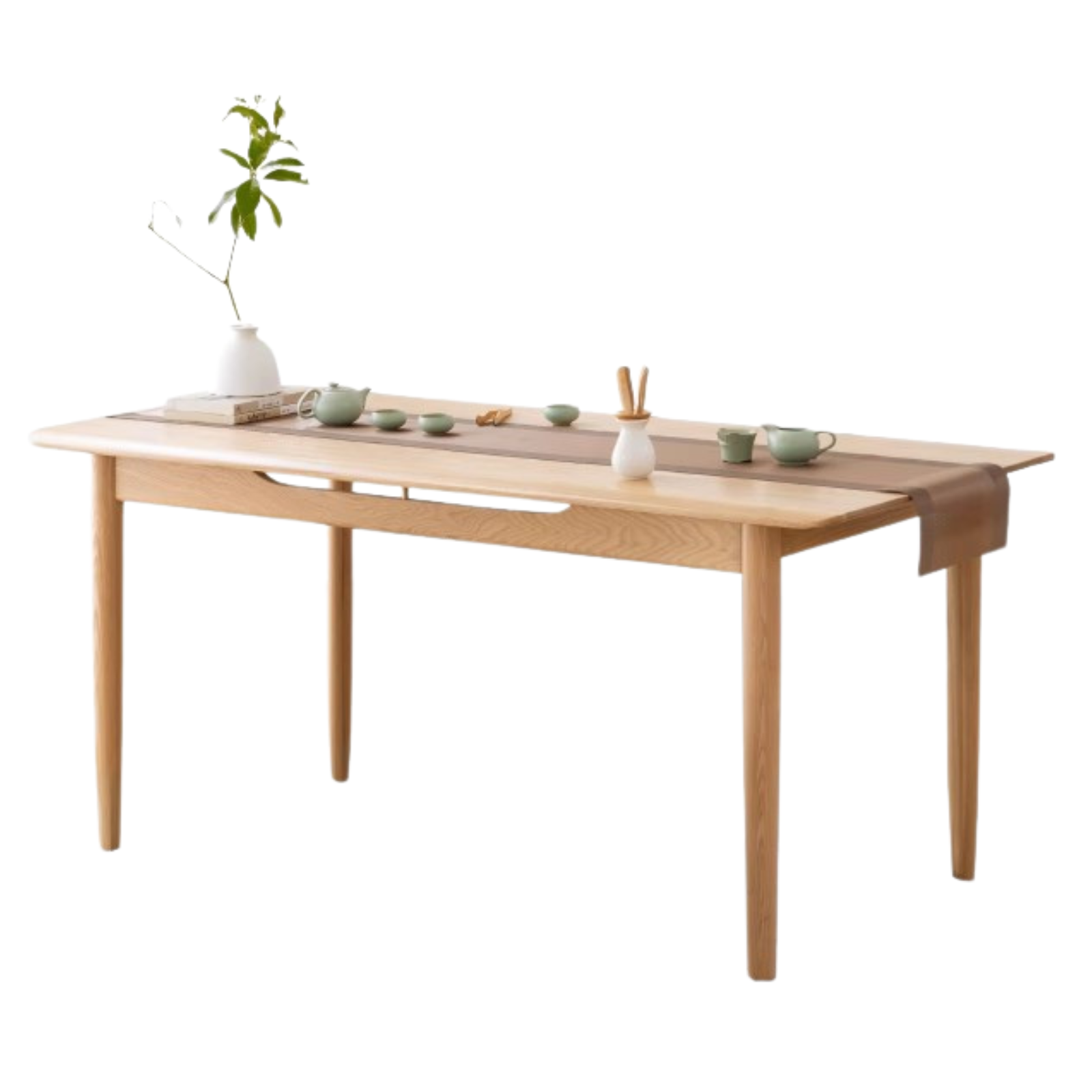Oak, Ash Solid Wood Tea Maker Integrated Tea Table