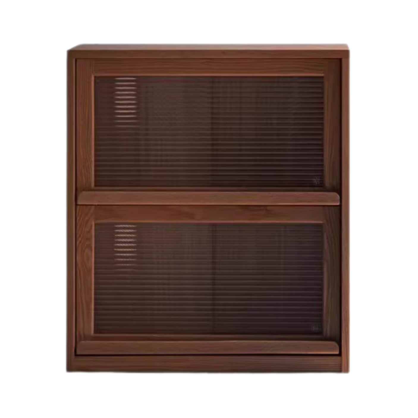 Black Walnut, Oak Solid Wood Low Bookcase, Modern Modular Storage Shelf Cabinet