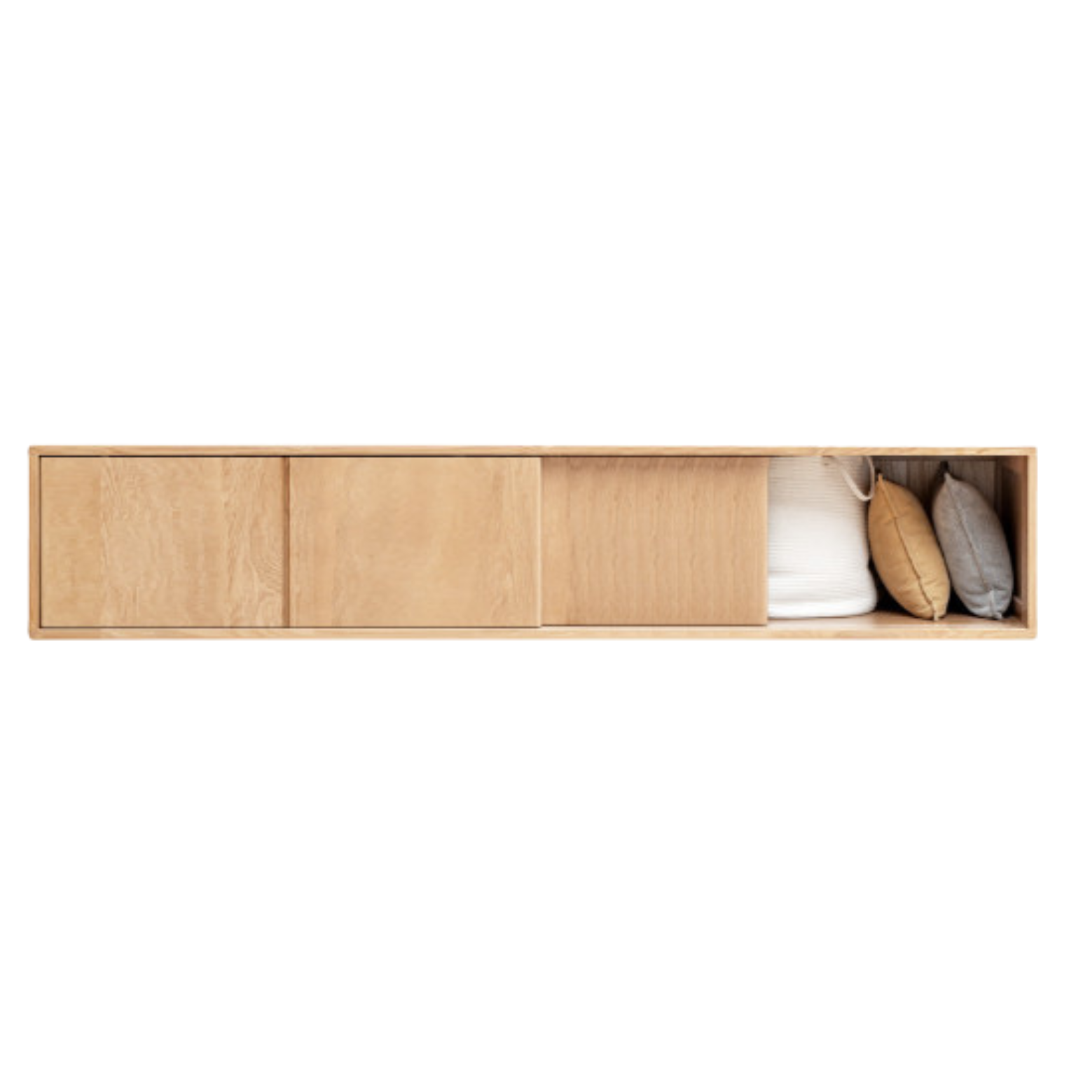 Oak Solid Wood Wardrobe Sliding Door-