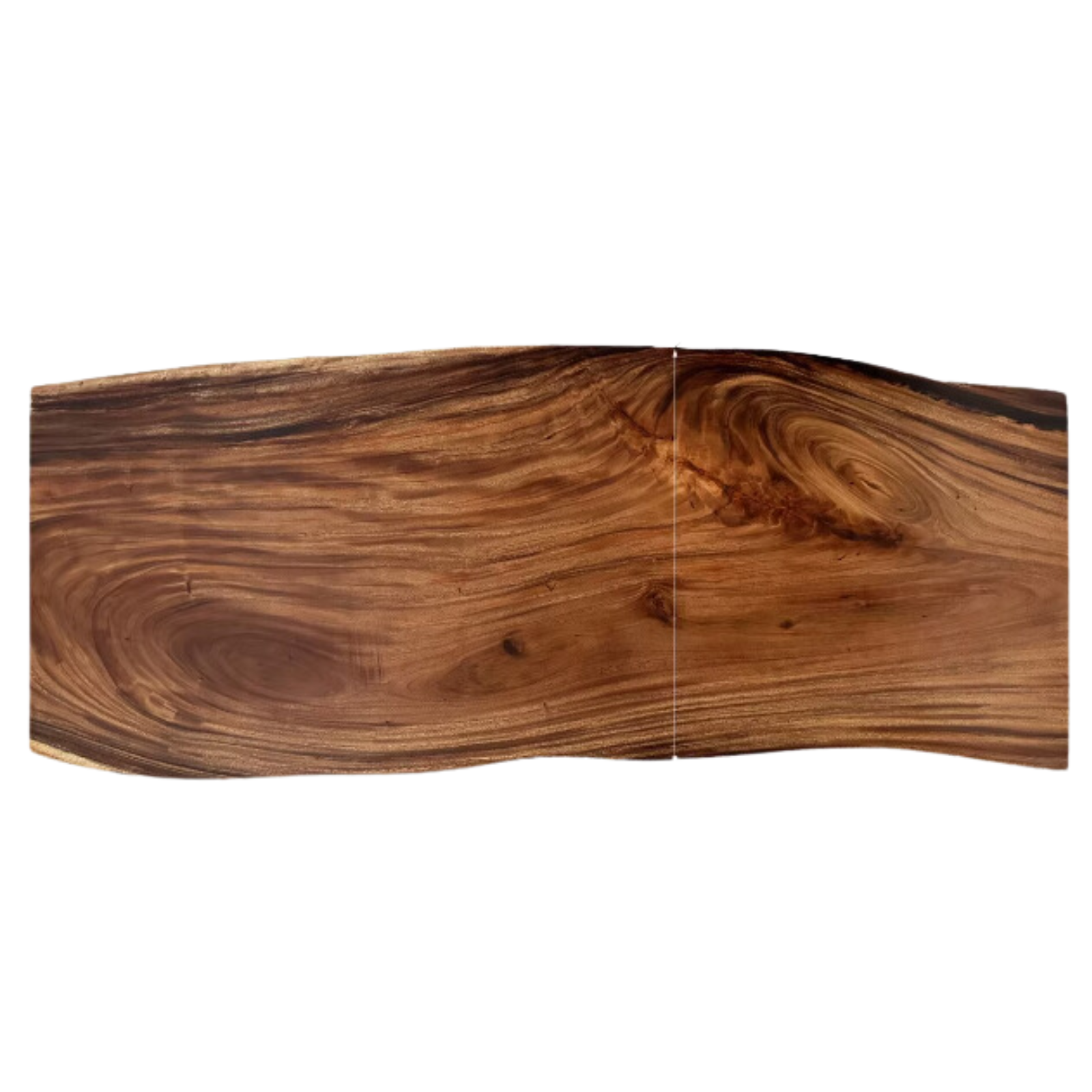 Black Walnut Solid Wood Natural Edge Large Top For Dining Table.