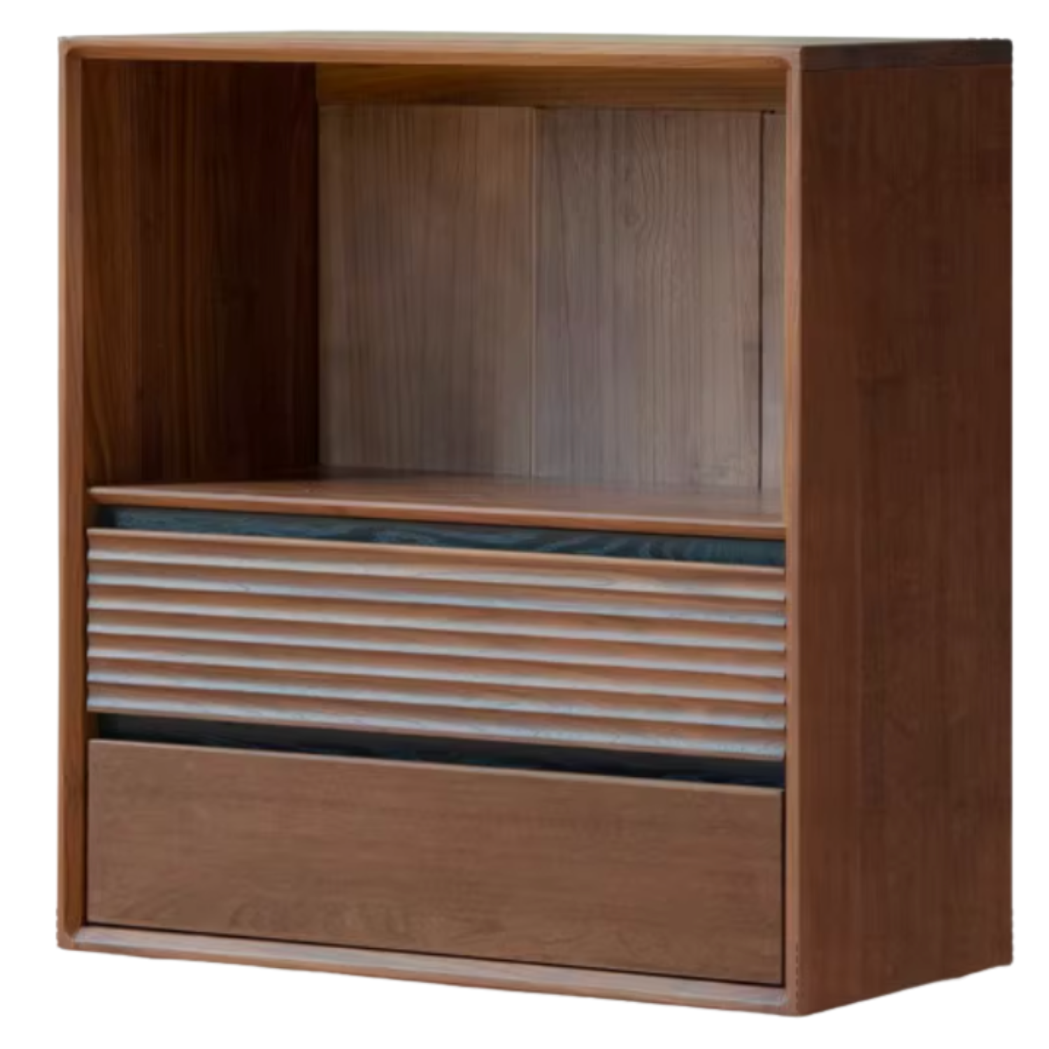 Sandalwood, Oak, Black Walnut, Ash Solid Wood Light Luxury Style Module Bookcase