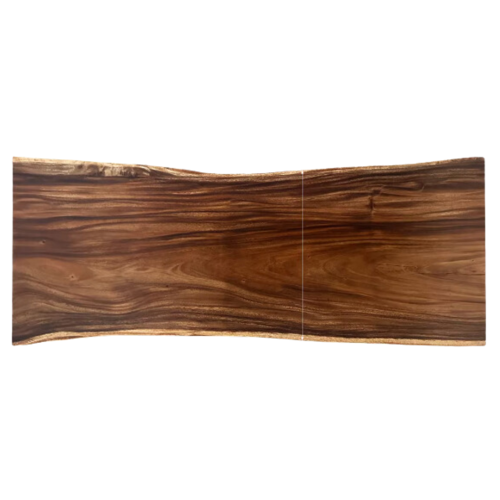 Black Walnut Solid Wood Natural Edge Large Top For Dining Table.