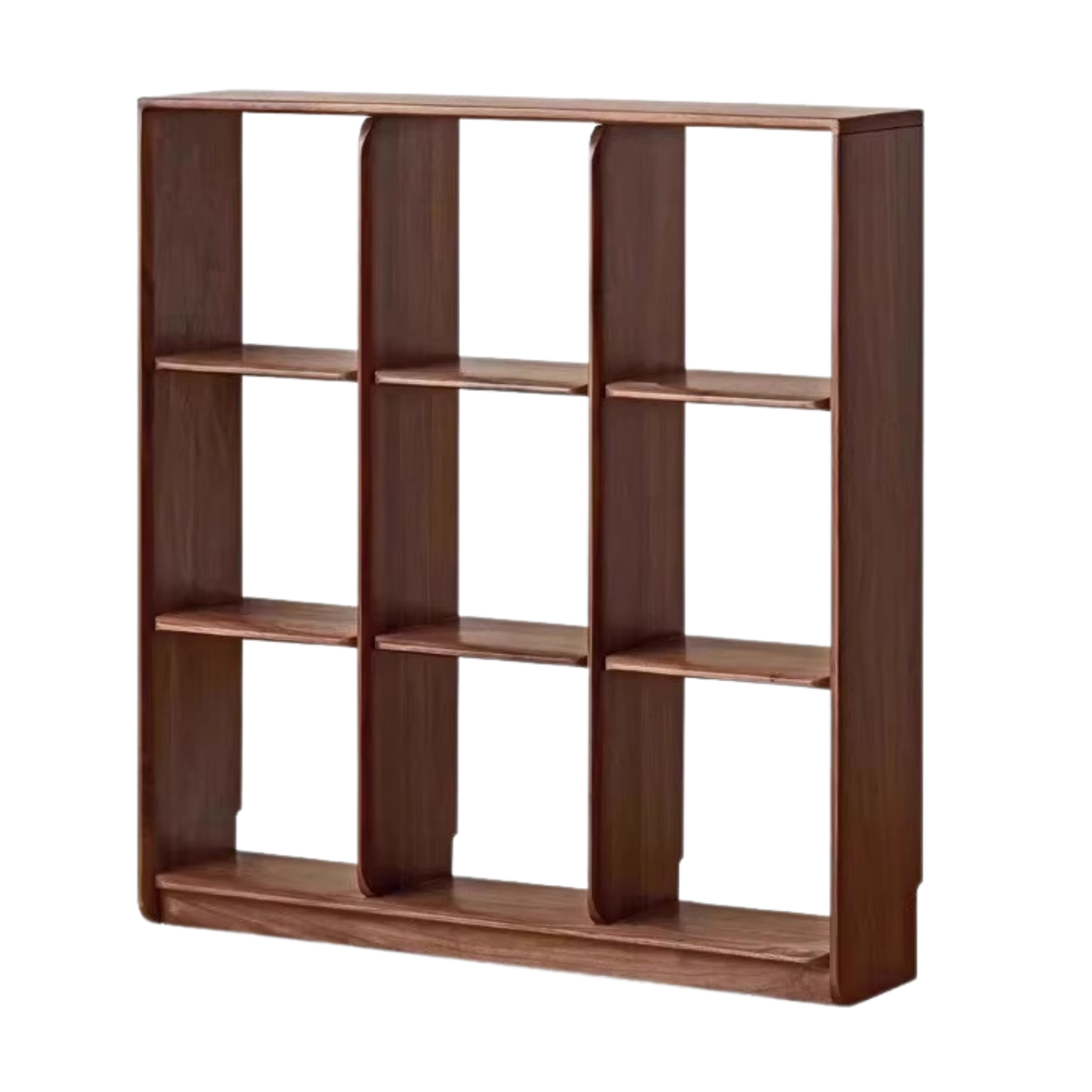 Sandalwood, Black Walnut Solid Wood Bookshelf Shelf Free Lattice Combination