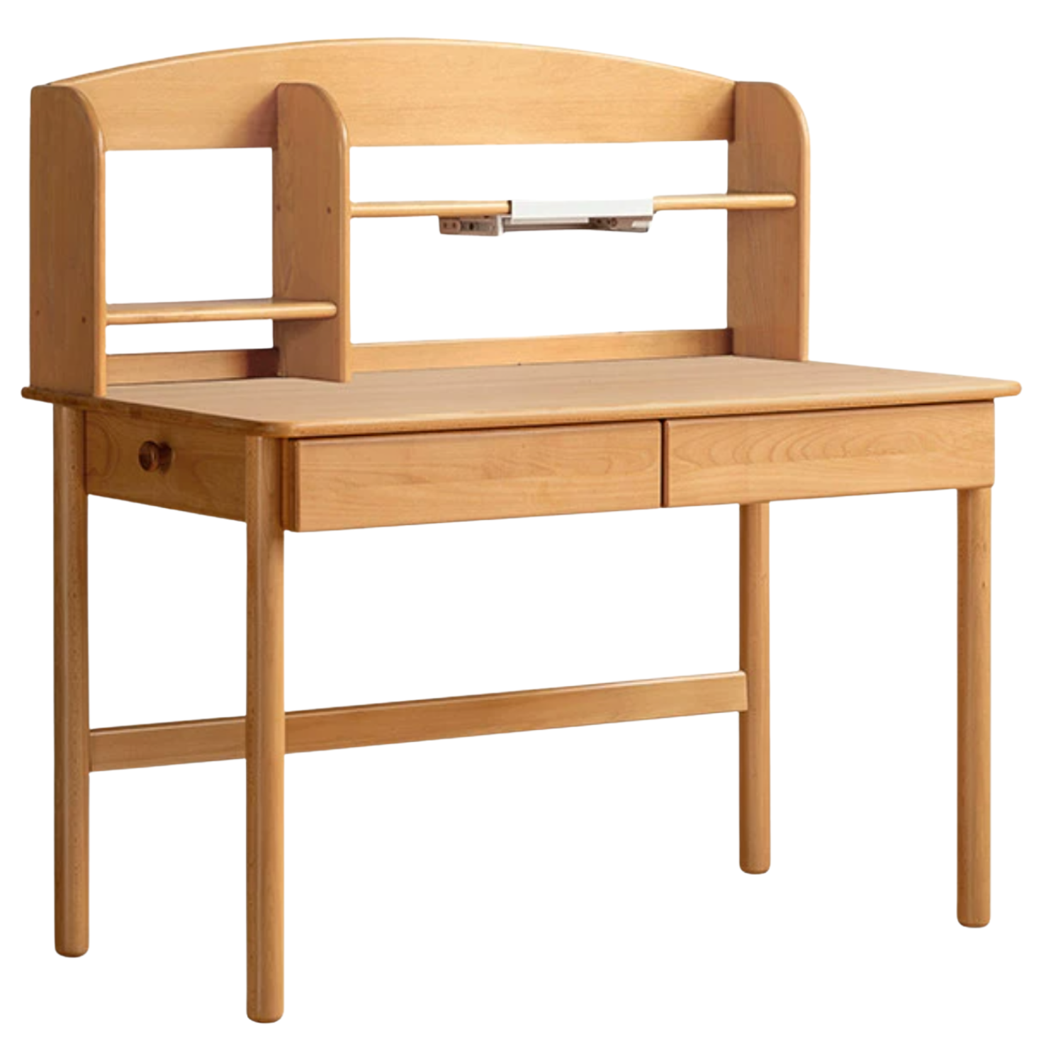 Oak, Beech Solid Wood Children's Ctudy Desk Bookshelf Integrated