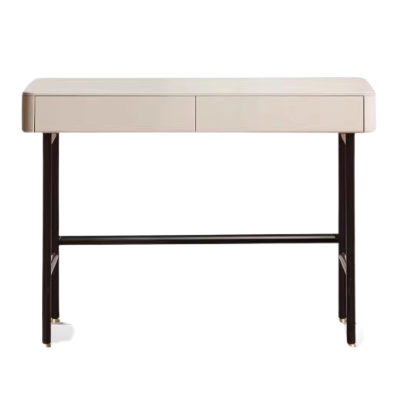 Poplar Solid Wood Telescopic Desk with Bookcase Light Luxury