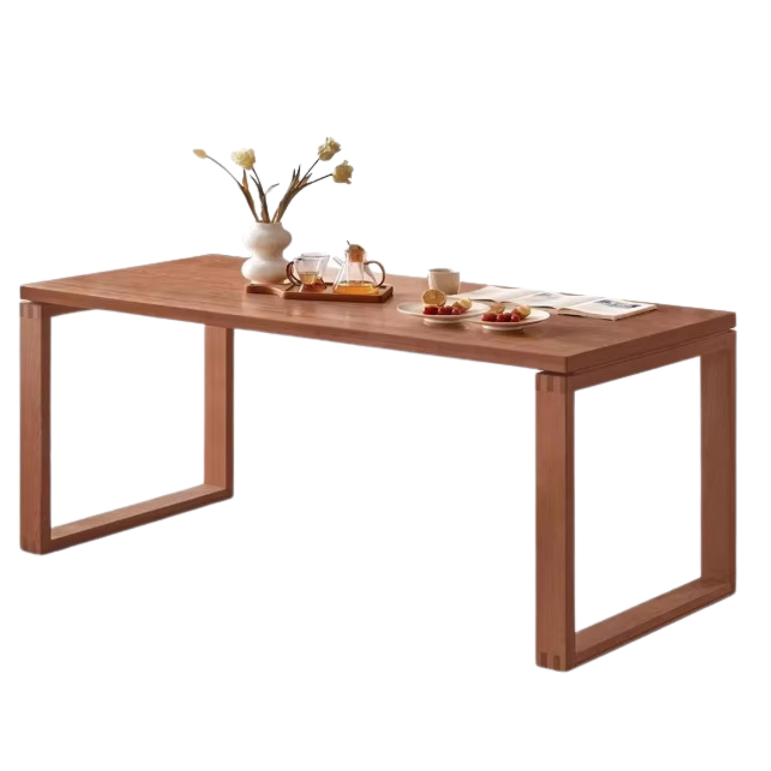 Beech, Oak Solid Wood Large Dining Table