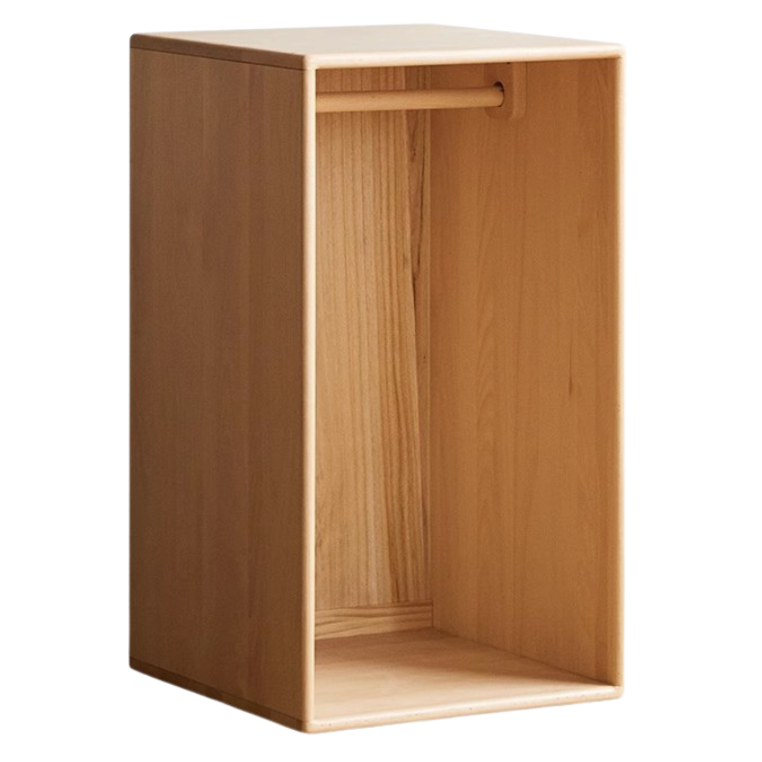 Beech, Rubber Solid Wood Children's Wardrobe,Combination Storage Cabinet